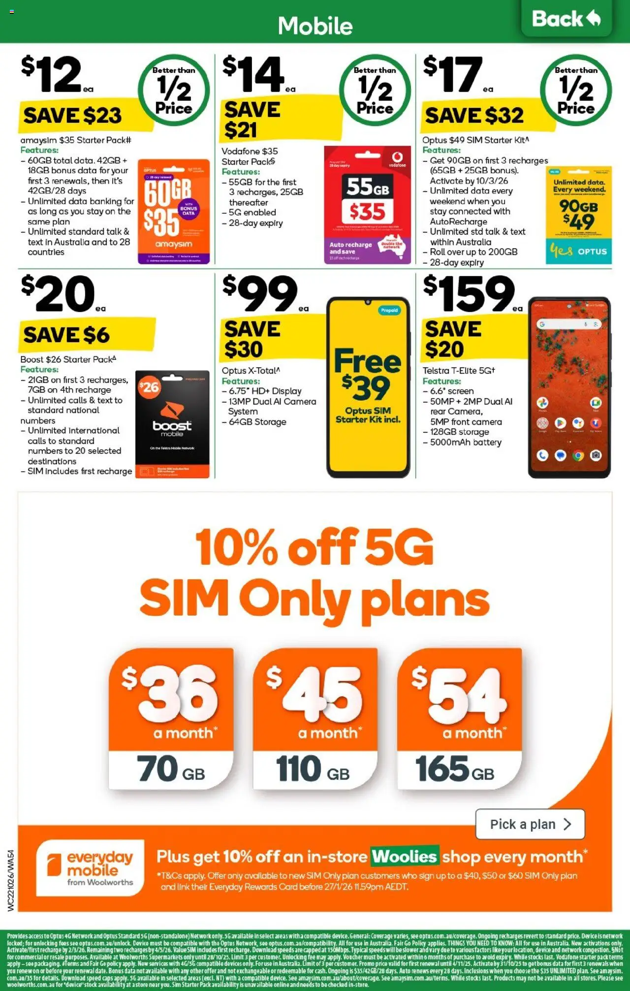 Woolworths catalogue - valid from 22.10.2025 | Page: 54 | Products: Battery, Device, Camera, Screen