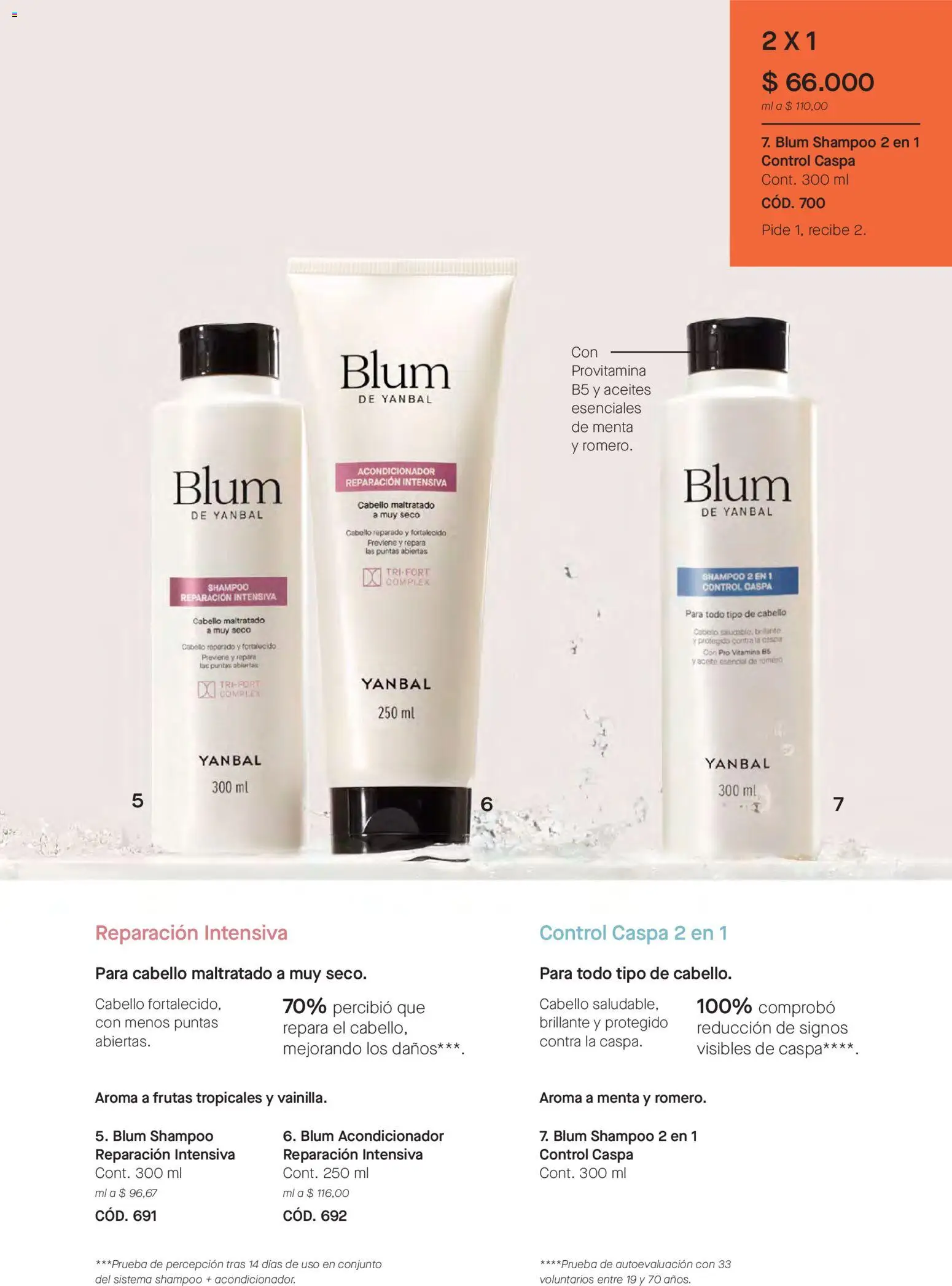 Yanbal revista - valida desde el 31.01.2026 | Página: 103 | Productos: Shampoo, Acondicionador, Conjunto, Aceite