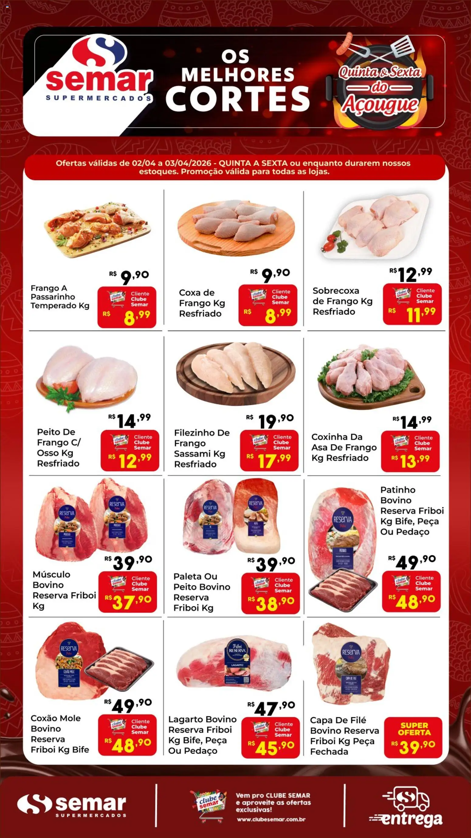 Semar Supermercado Folheto - válido de 02.04.2026 | Página: 1 | Produtos: Asa de frango, Frango