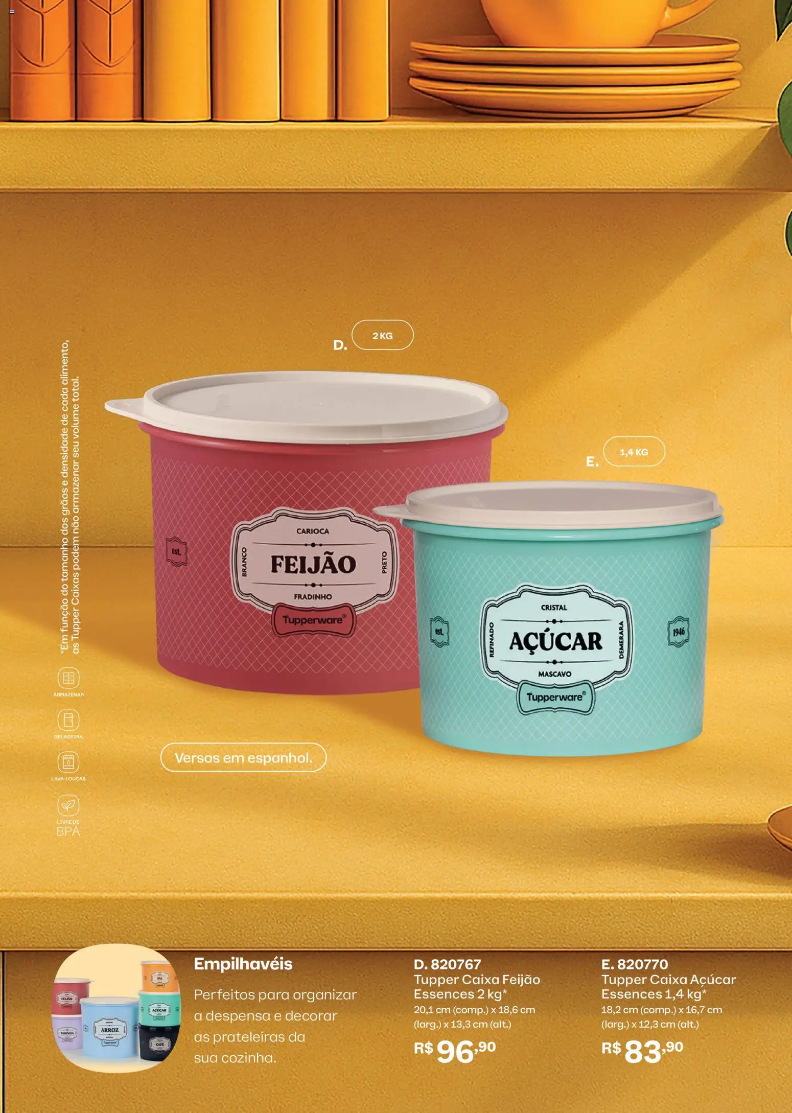 Tupperware Folheto - válido de 01.02.2026 | Página: 29 | Produtos: Geladeira, Feijão, Caixa, Açúcar