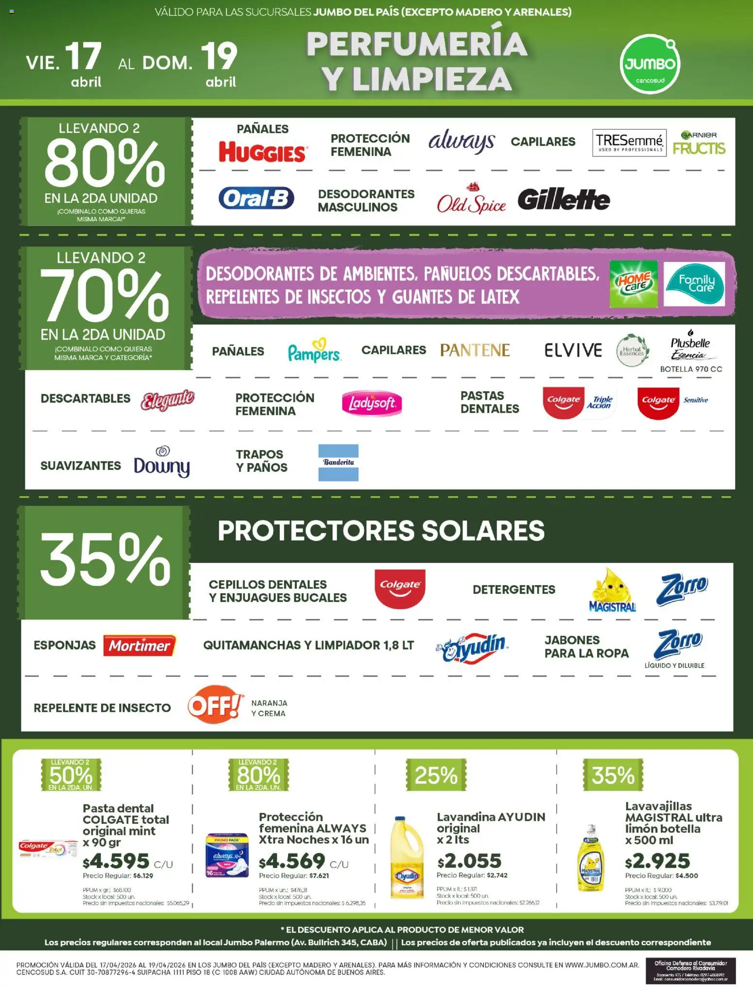 Jumbo - ofertas │ válido desde el 17.04.2026 | Página: 6 | Productos: Repelente, Lavandina, Botella, Pasta dental