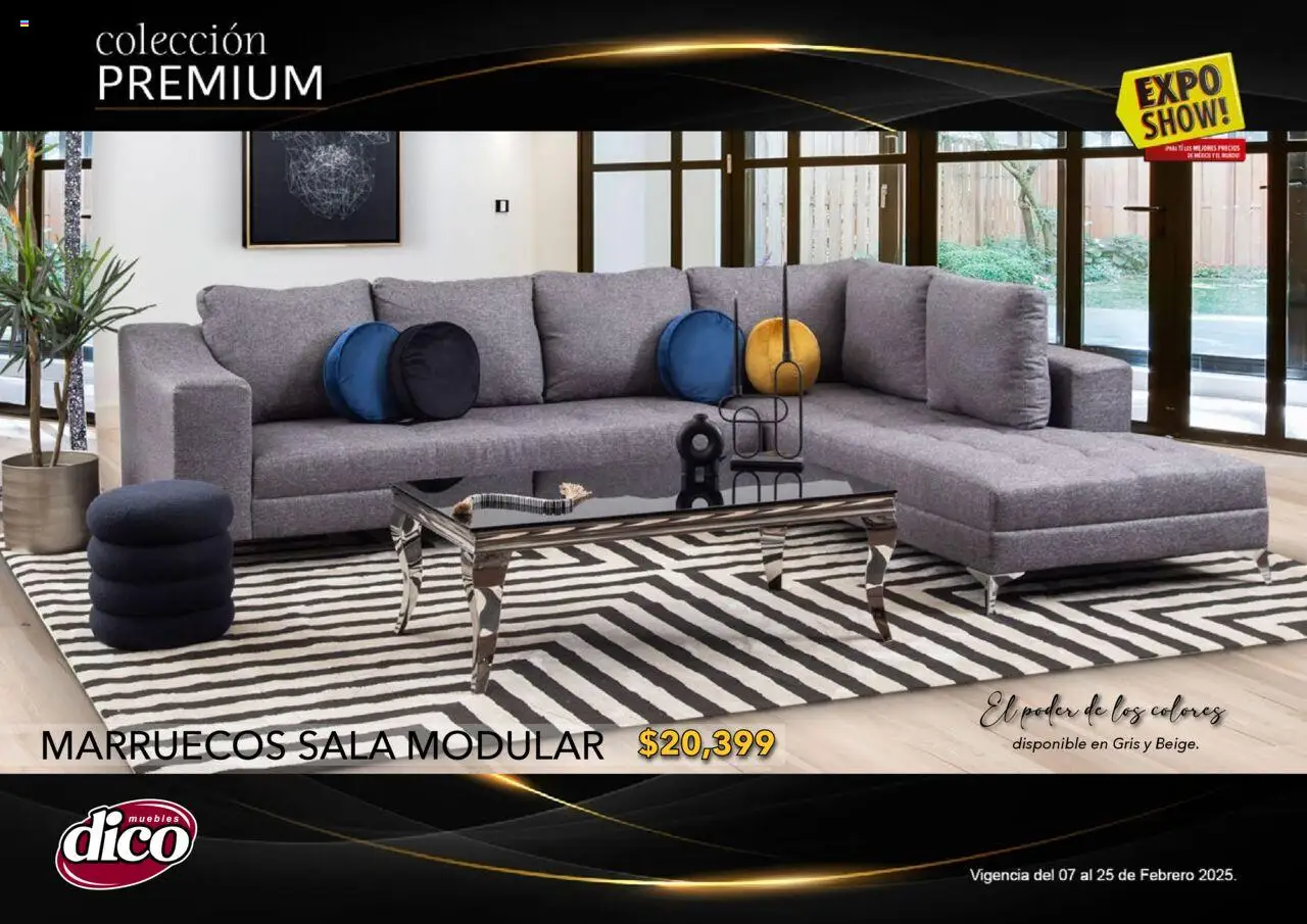 Nuevas ofertas de Muebles Dico válidas en toda la República Mexicana desde el 06.02.2025. ¡Encuentra las mejores ofertas en Muebles Dico catálogo Exposhow Premium! | Página: 38 | Productos: Modular