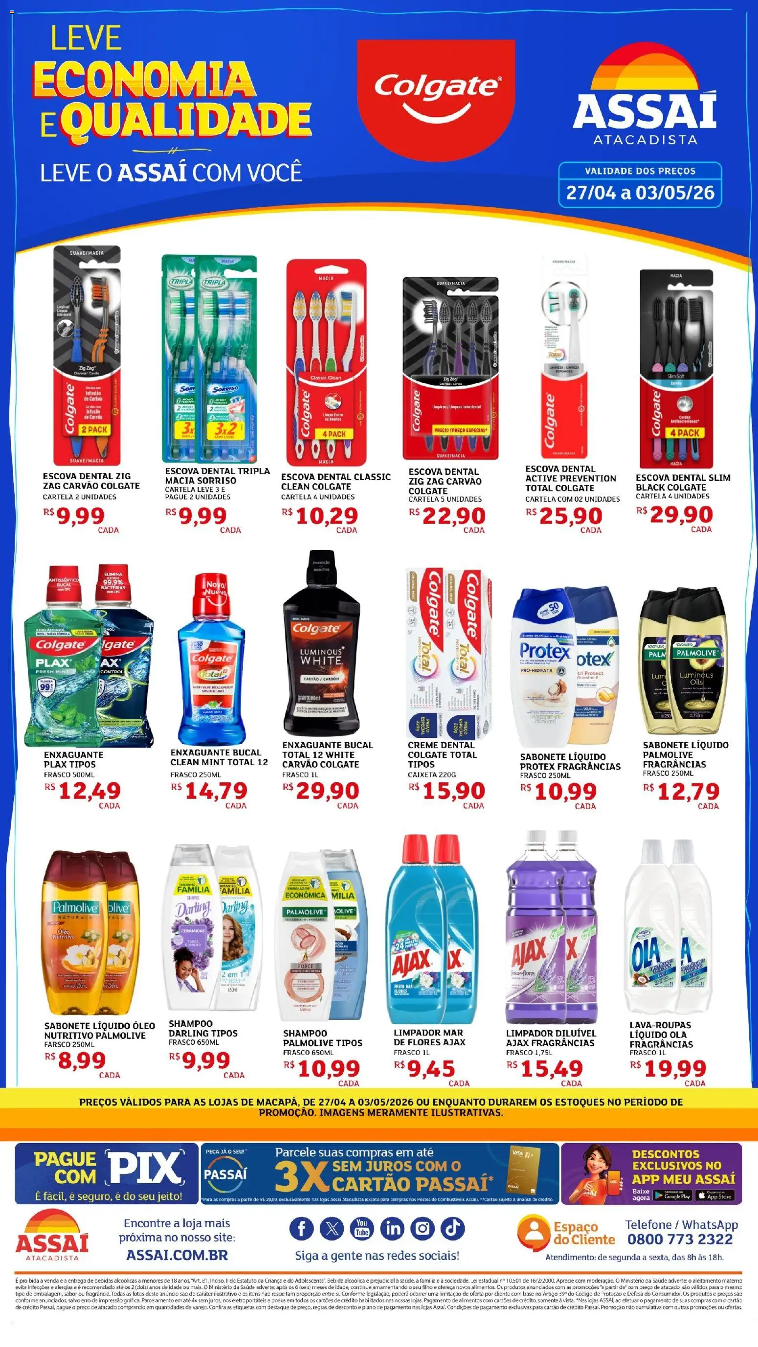 Assaí Atacadista Folheto - válido de 27.04.2026 | Página: 1