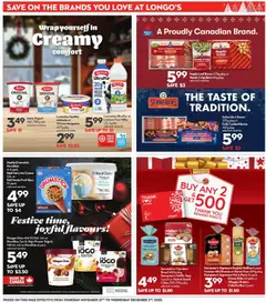 Preview of Longo's weekly flyer / circulaire from shop Longo's valid from 27.11.2025 | Page: 22 | Products: Cream, Butter, Bread, Chocolate