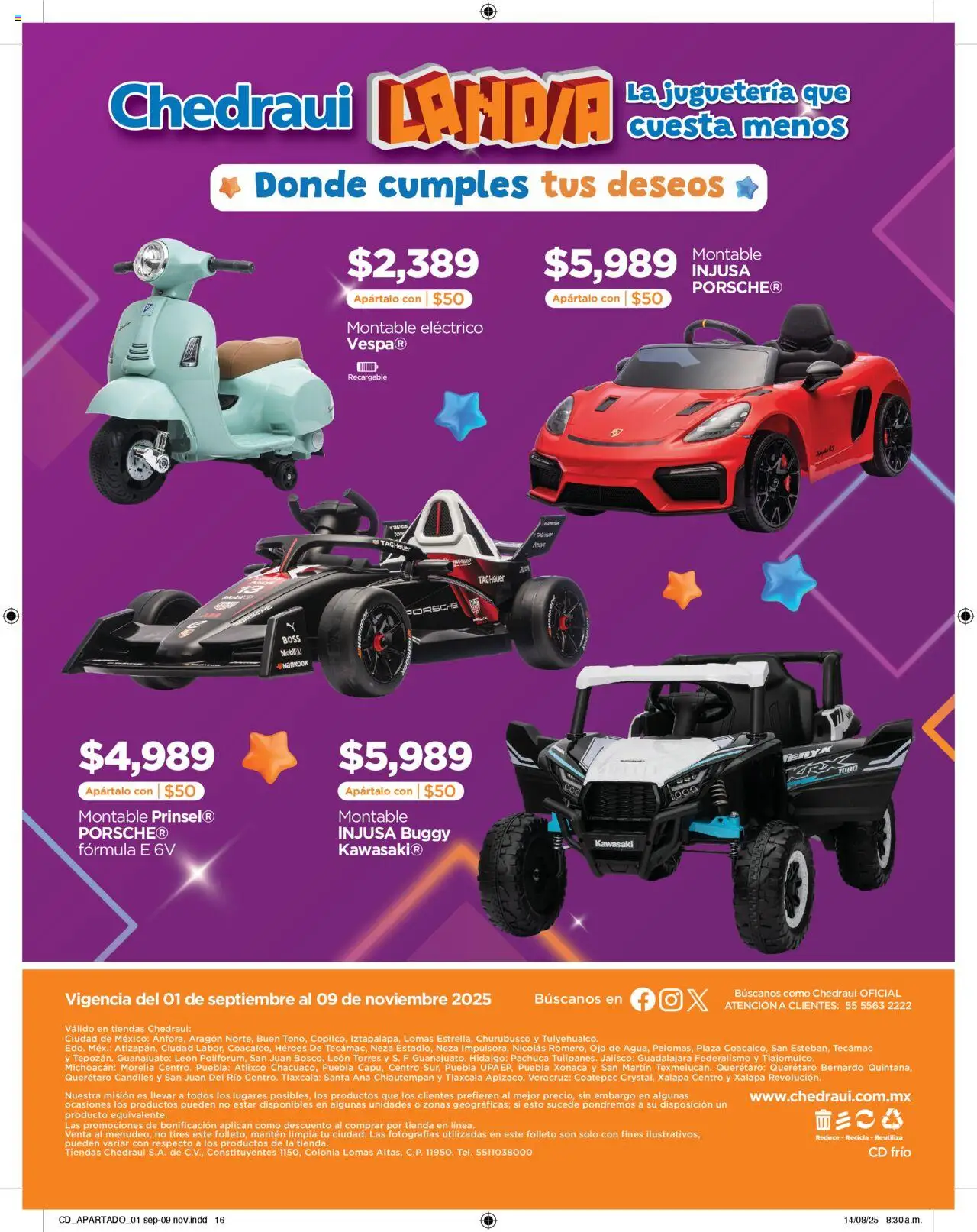 Nuevas ofertas de Chedraui válidas en toda la República Mexicana desde el 01.09.2025. ¡Encuentra las mejores ofertas en Chedraui - Folleto Cuesta Menos Cumplir Tus Deseos! | Página: 16