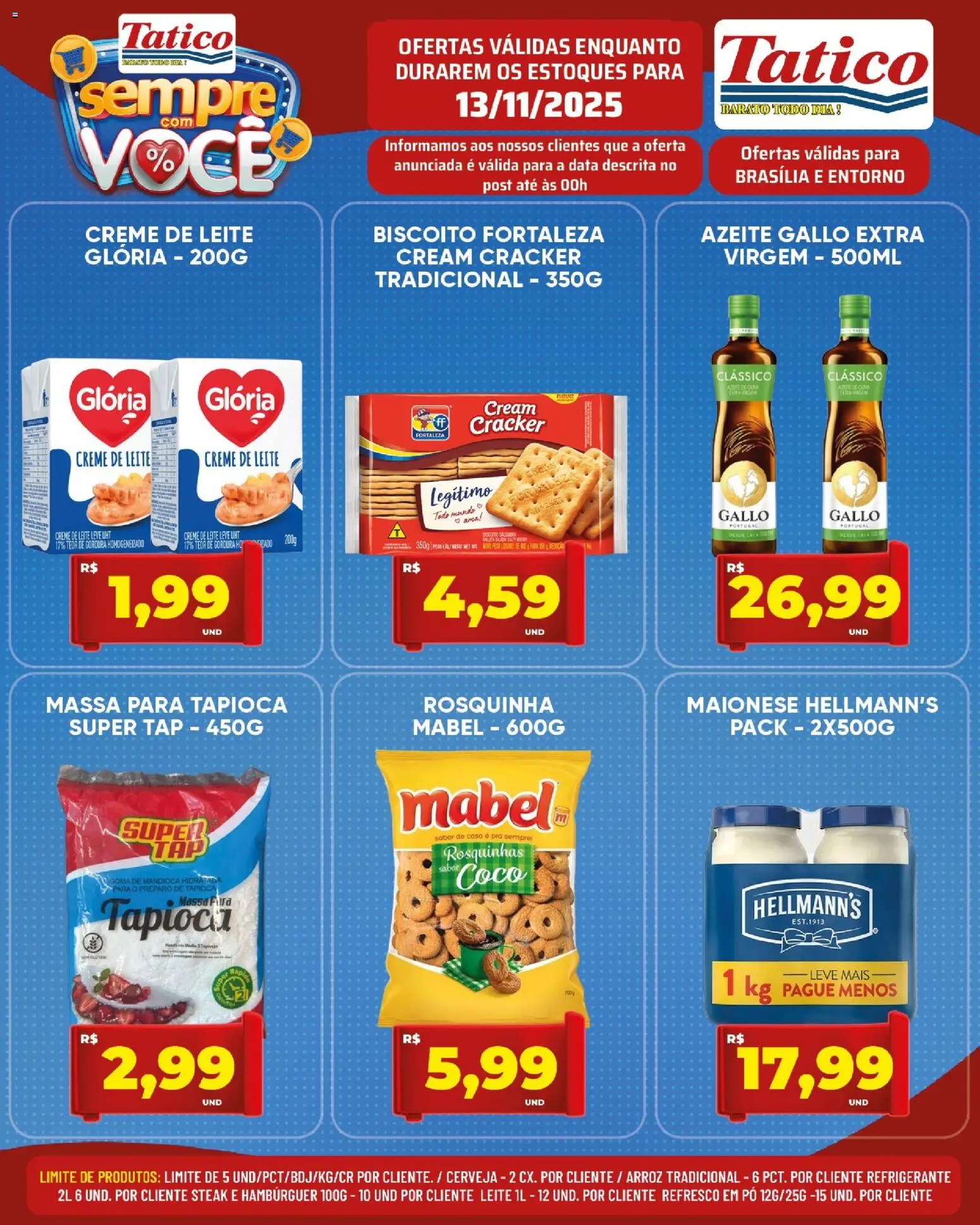 Tatico Folheto - válido de 13.11.2025 | Página: 11 | Produtos: Leite, Cerveja, Refrigerante, Rosquinha