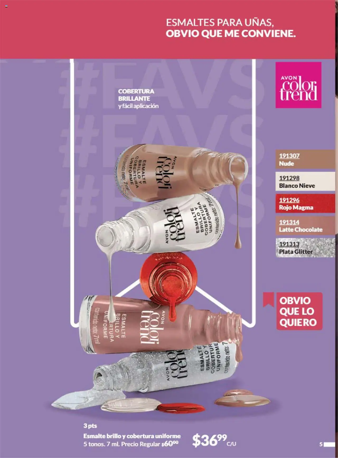 Nuevas ofertas de AVON válidas en toda la República Mexicana desde el 09.08.2025. ¡Encuentra las mejores ofertas en AVON - Campaña 13 2025! | Página: 12 | Productos: Brillo, Glitter, Chocolate