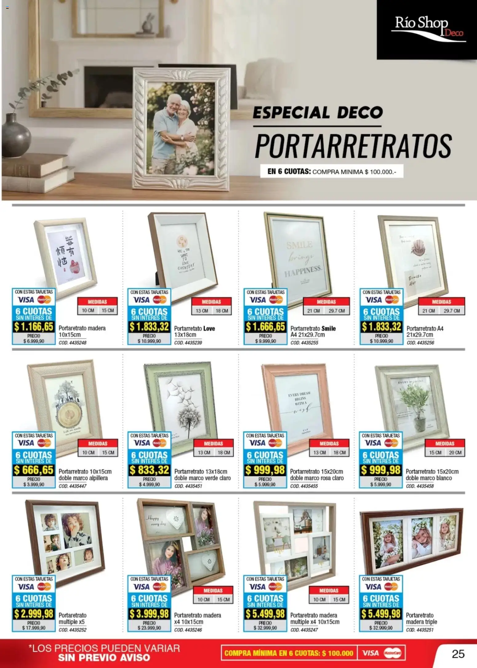 Río Shop Deco catálogo │ válido desde el 01.01.2026 | Página: 25 | Productos: Portarretrato