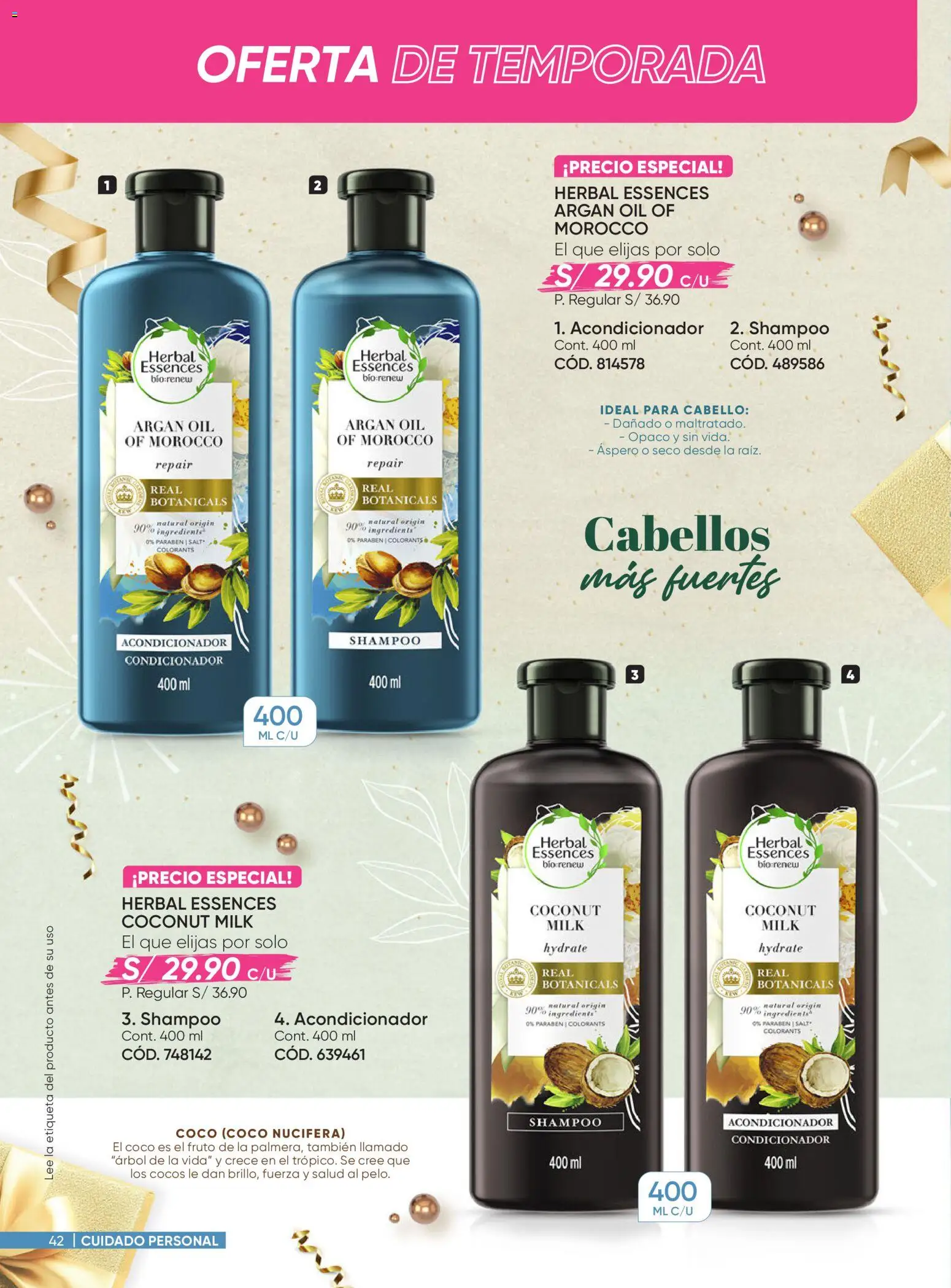 Catálogo Azzorti válido desde 03.11.2025 | Página: 42 | Productos: Shampoo, Acondicionador