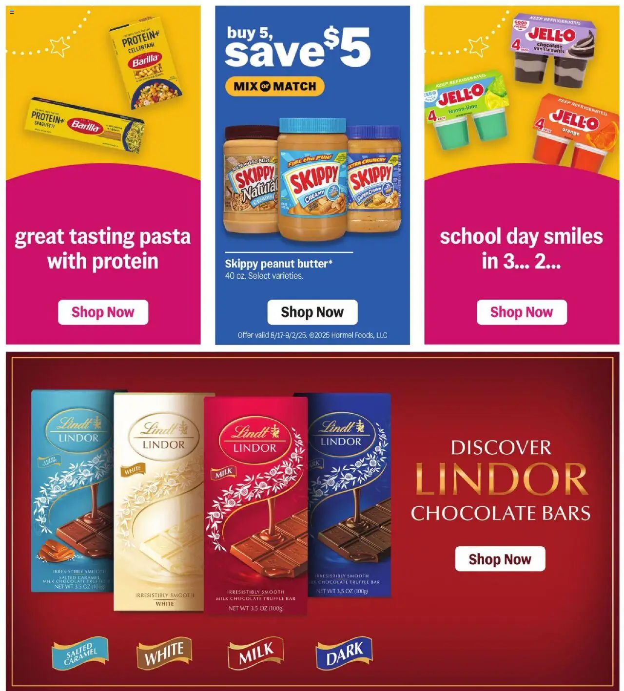 Meijer Weekly Ad - valid from 17.08.2025 | Page: 49 | Products: Milk, Chocolate, Pasta
