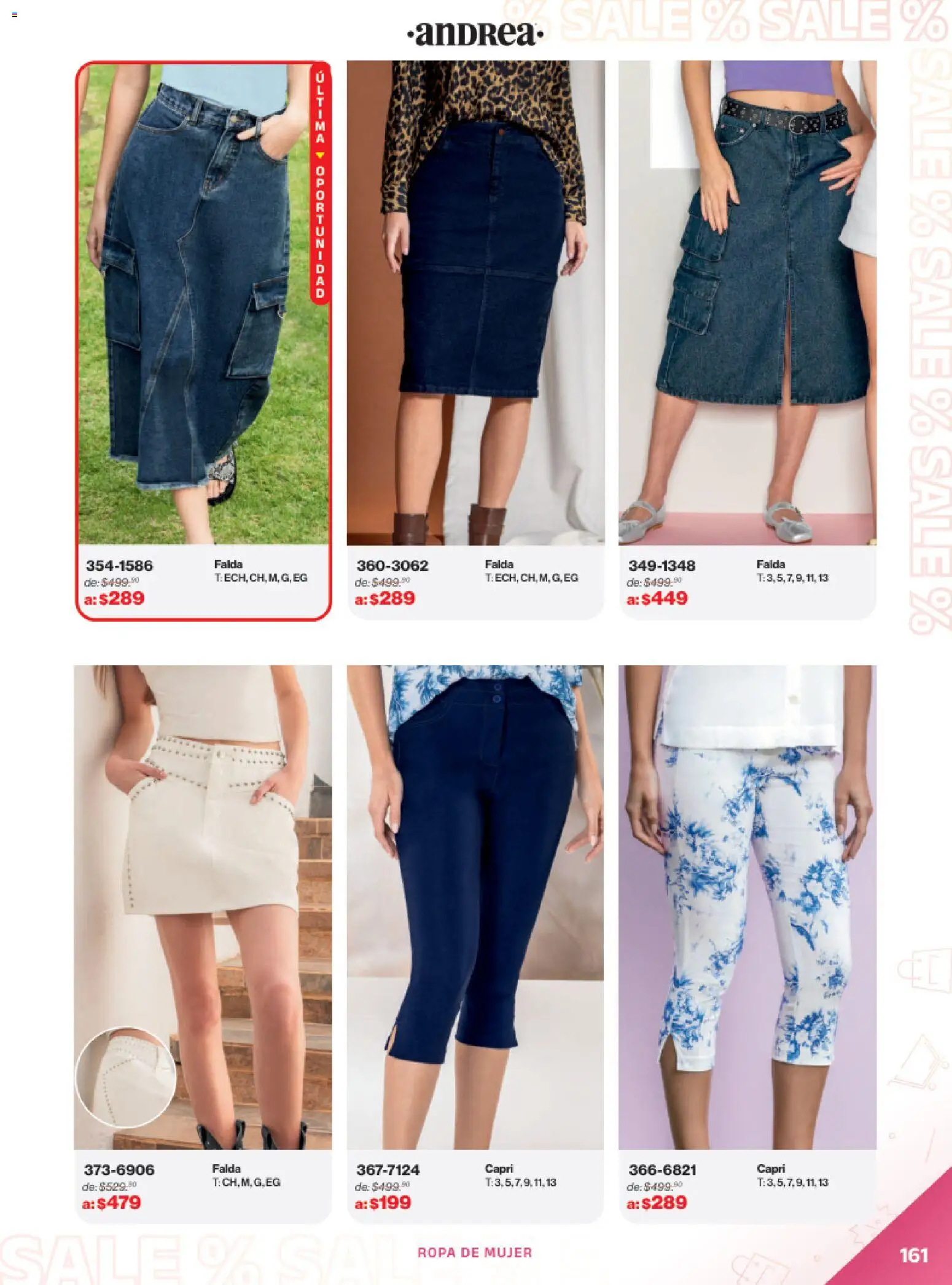 Nuevas ofertas de Andrea válidas en toda la República Mexicana desde el 21.12.2025. ¡Encuentra las mejores ofertas en Andrea catálogo Outlet! | Página: 161 | Productos: Sal, Ropa, Falda