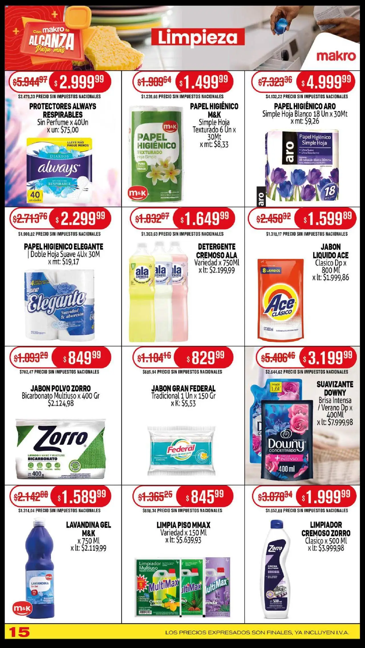 Makro ofertas │ válido desde el 16.10.2025 | Página: 15 | Productos: Polvo, Jabón, Limón, Té