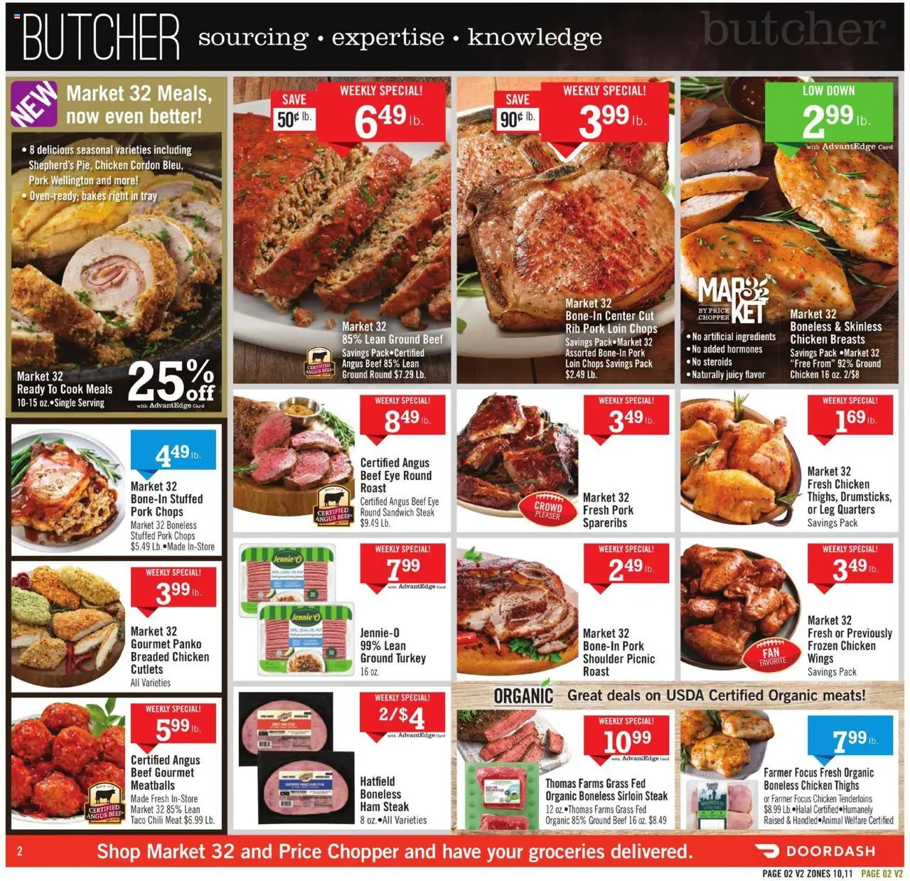 Price Chopper Weekly Ad - valid from 12.10.2025 | Page: 2 | Products: Ham, Pork, Beef