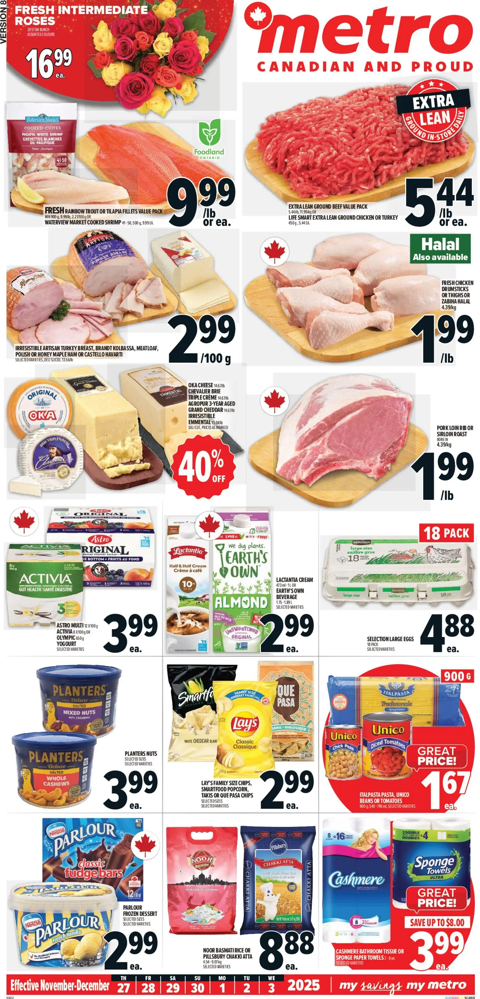 Metro flyer valid from 27.11.2025 | Page: 2 | Products: Rice, Cream, Turkey, Sponge