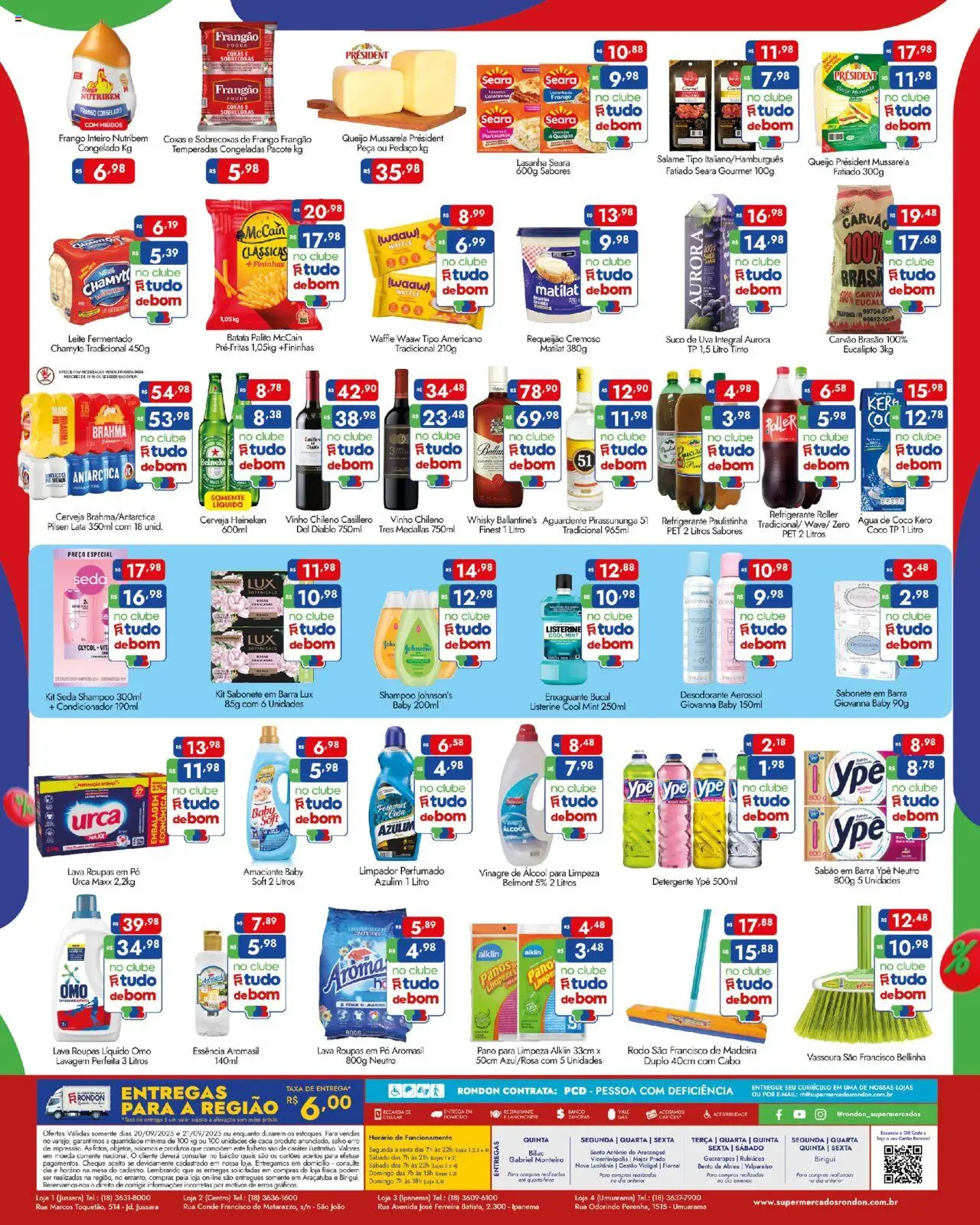 Supermercados Rondon Folheto - válido de 20.09.2025 | Página: 2 | Produtos: Sabão em barra, Condicionador, Banco, Sabão