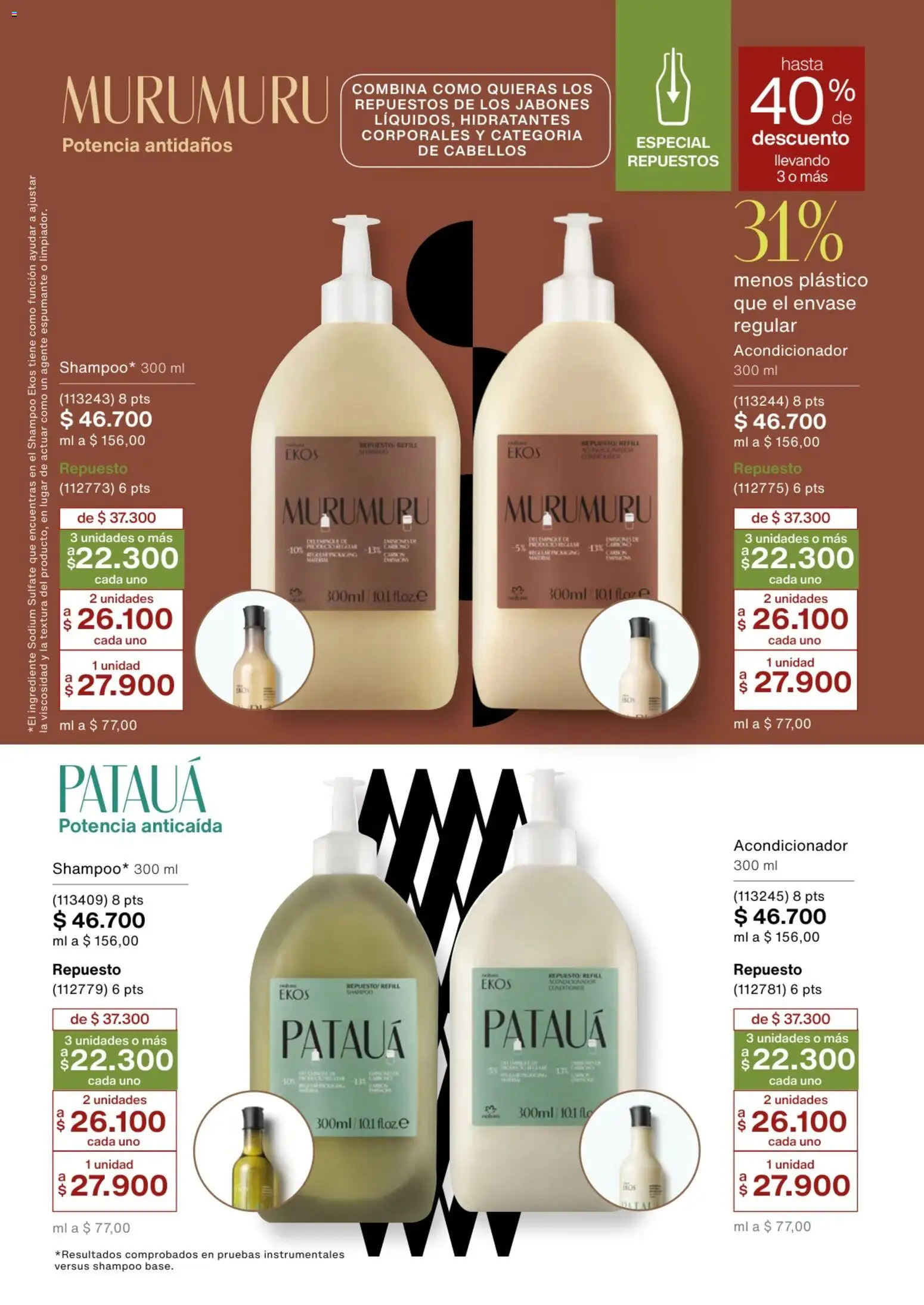 Natura revista - valida desde el 02.01.2026 | Página: 138 | Productos: Shampoo, Acondicionador