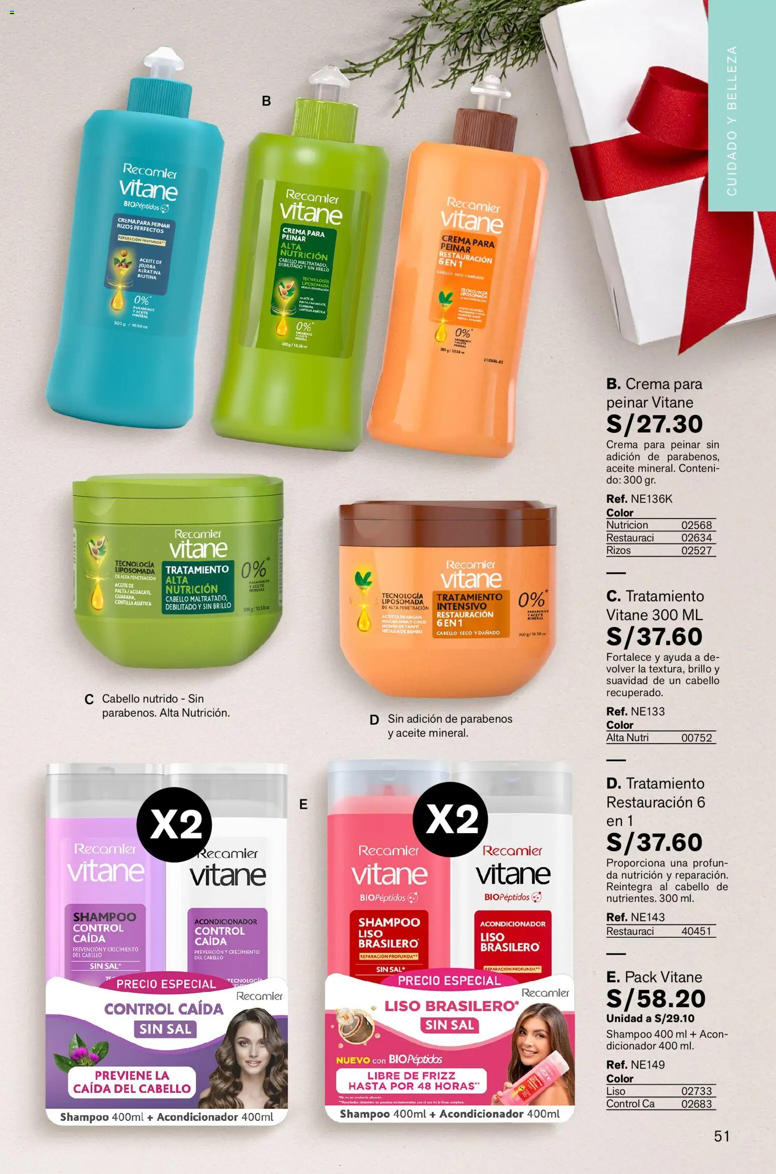 Catálogo Leonisa válido desde 05.12.2025 | Página: 51 | Productos: Shampoo, Acondicionador, Aceite, Crema
