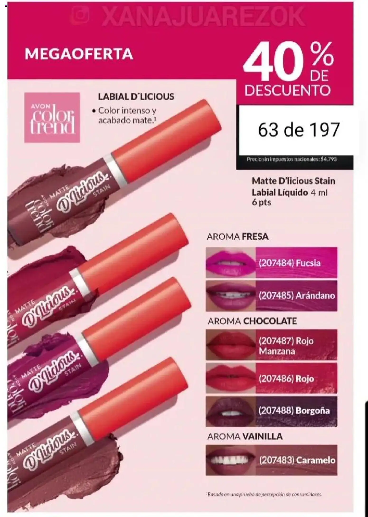 Catálogo AVON Campaña 15/2025 │ válido desde el 23.10.2025 | Página: 56 | Productos: Manzana, Chocolate