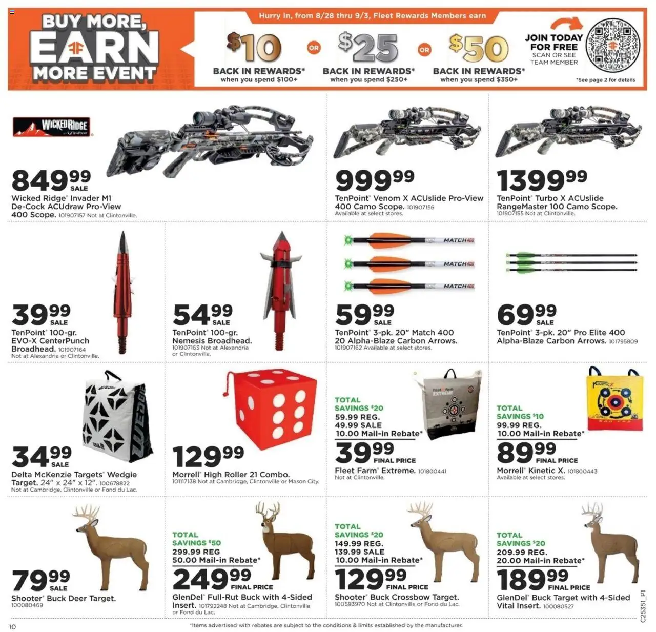 Mills Fleet Farm Weekly Ad - valid from 28.08.2025 | Page: 13 | Products: Ridge, Crossbow