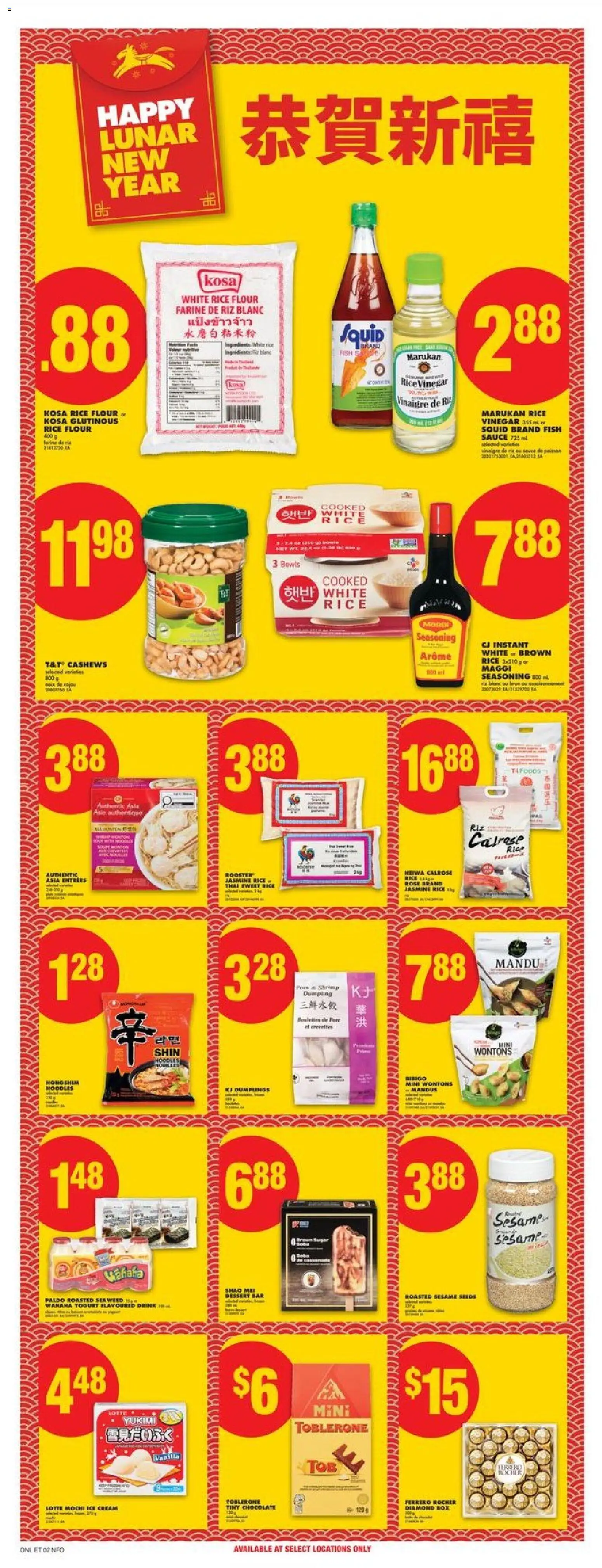 No Frills flyer valid from 22.01.2026 | Page: 14 | Products: Rice, Fish, Box, Yogurt