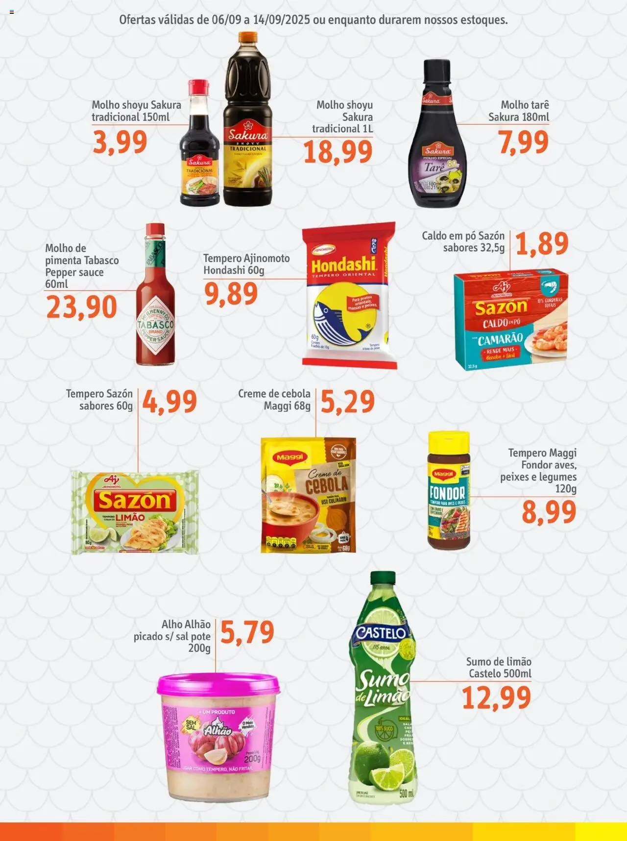 Sonda Folheto - válido de 06.09.2025 | Página: 6 | Produtos: Alho, Pimenta, Camarão, Creme