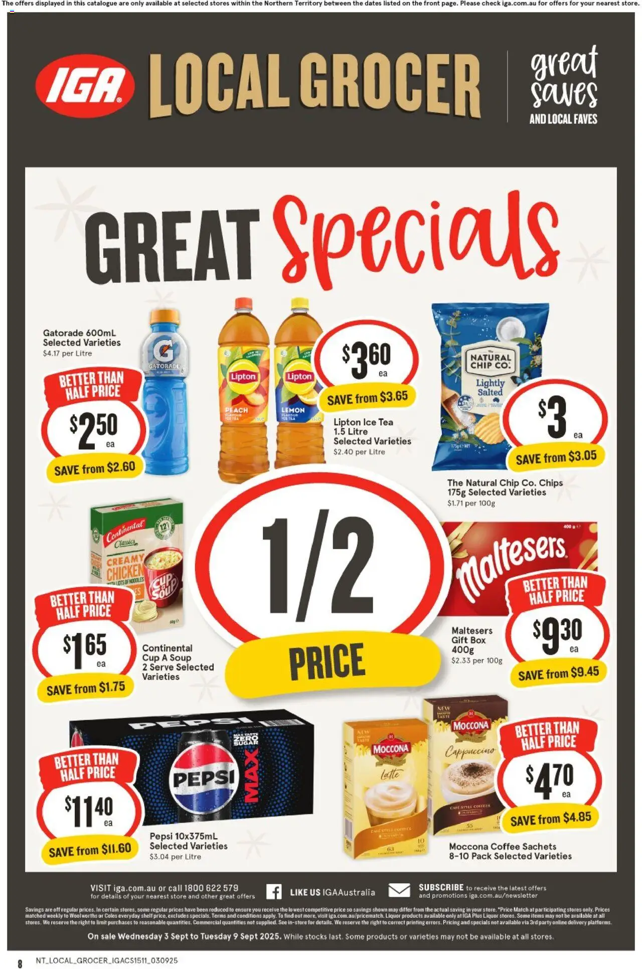 IGA catalogue - valid from 03.09.2025 | Page: 2 | Products: Box, Coffee, Soup, Moccona