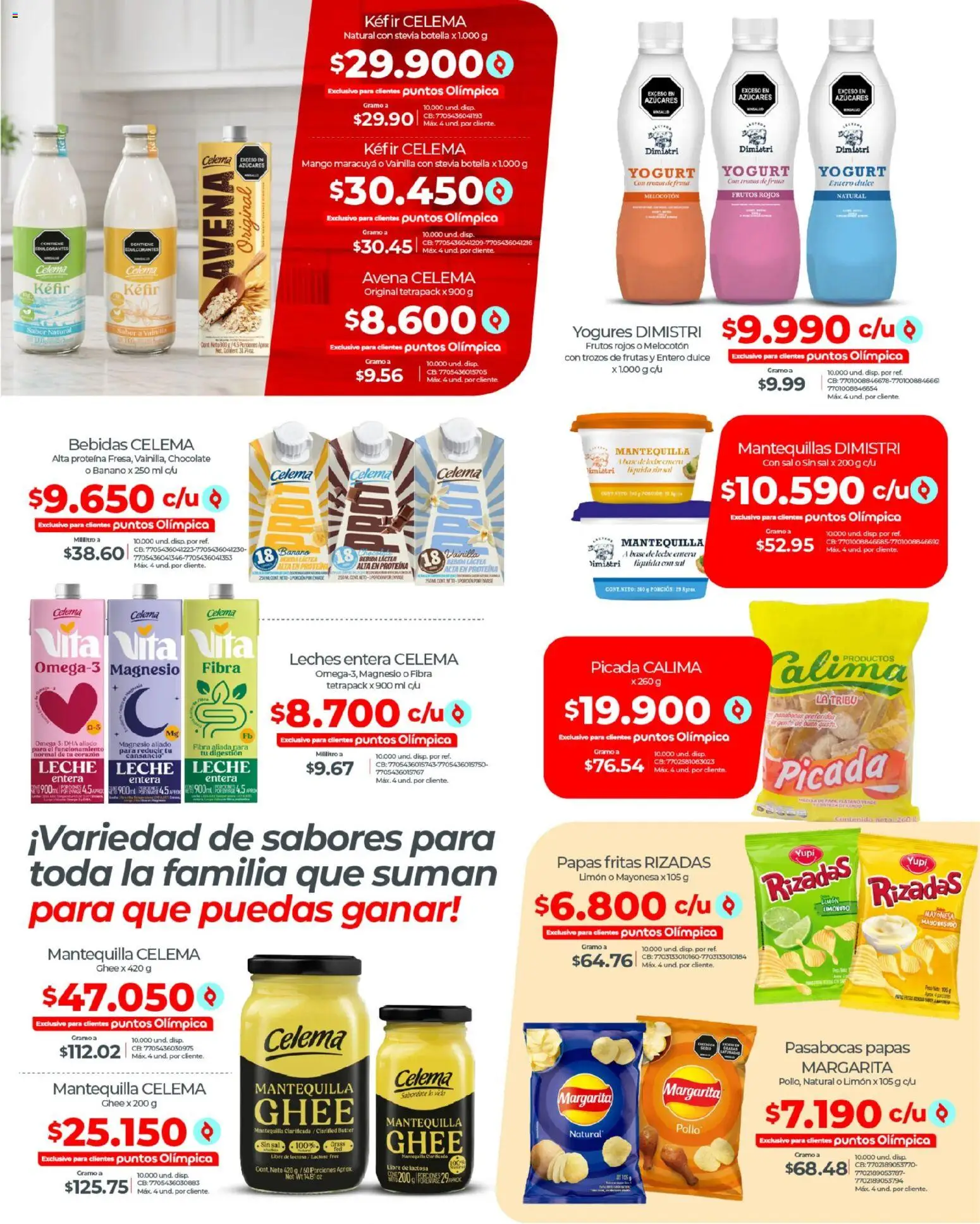 Olímpica revista - valida desde el 15.04.2026 | Página: 5 | Productos: Papas fritas, Avena, Limón, Chocolate