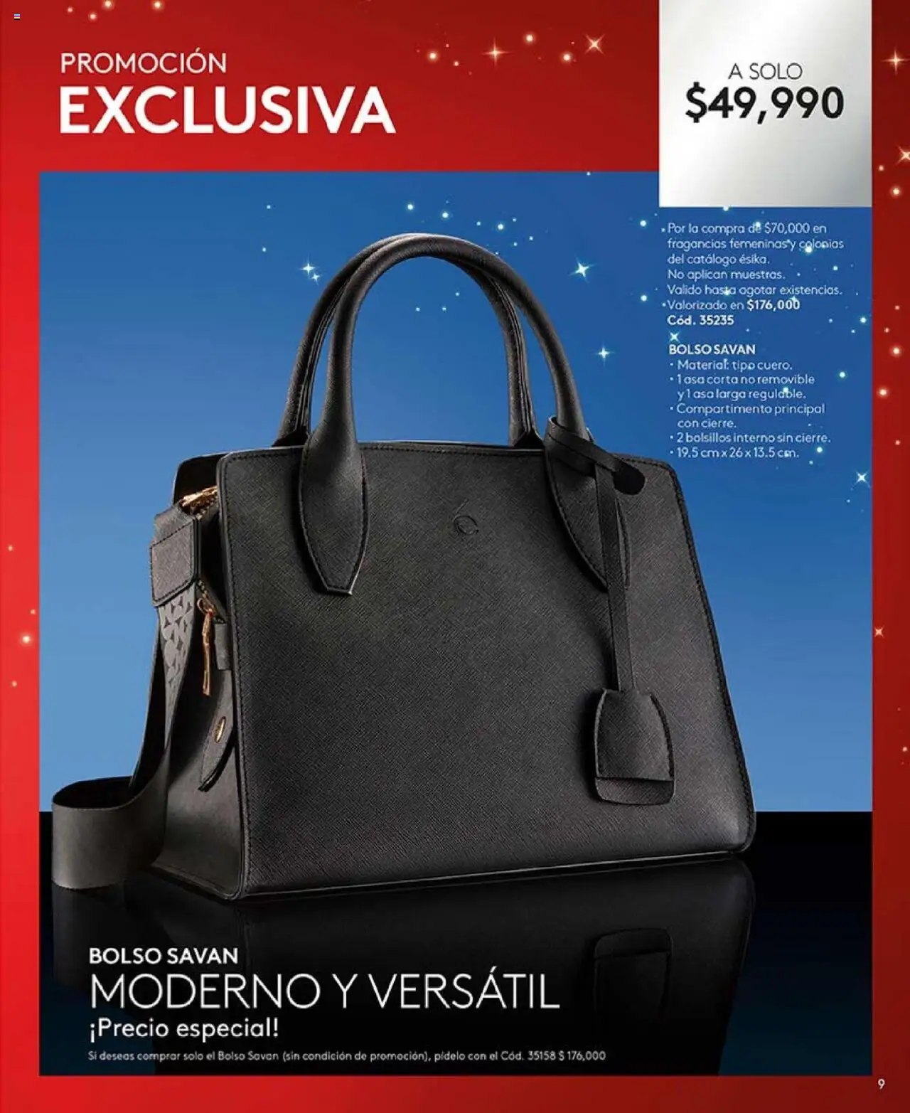 Ésika revista - valida desde el 14.10.2025 | Página: 9 | Productos: Bolso