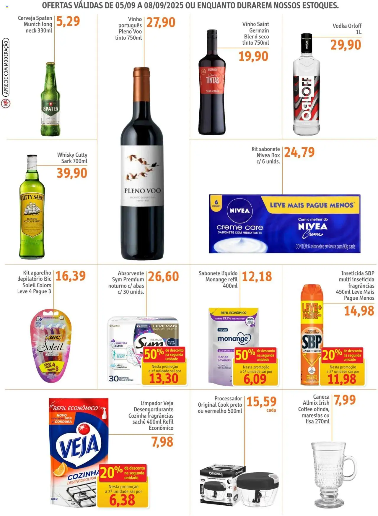 Sonda Folheto - válido de 05.09.2025 | Página: 3 | Produtos: Caneca, Vinho, Creme, Absorvente