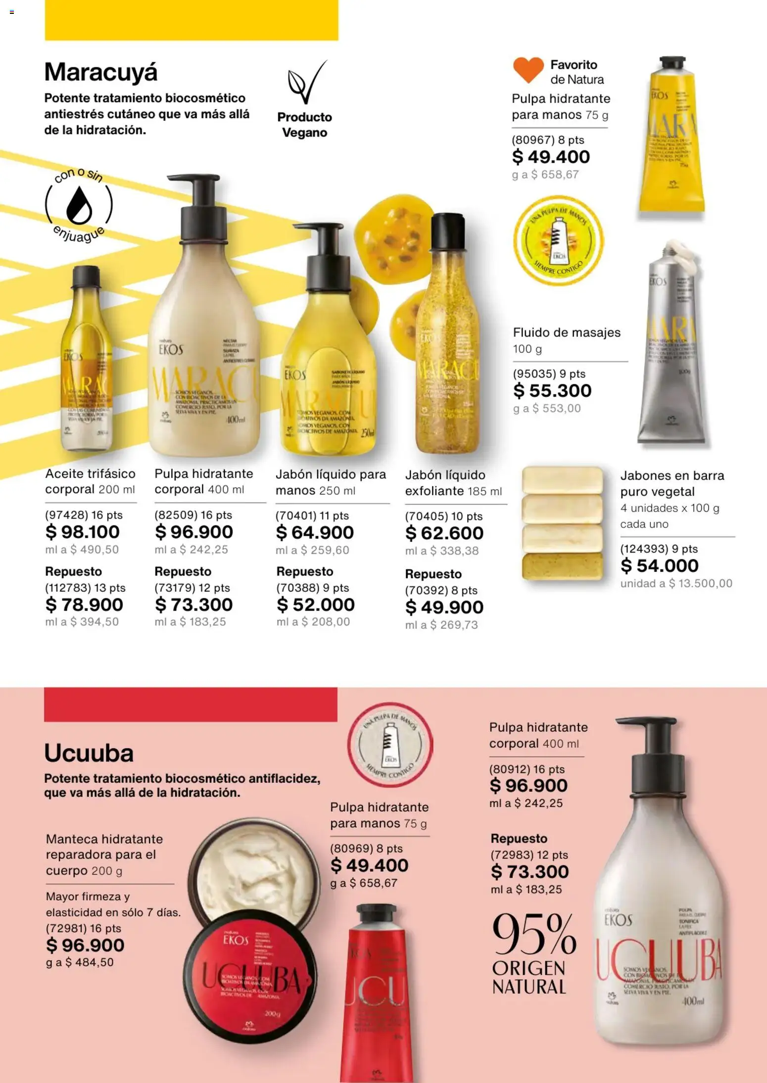 Natura revista - valida desde el 01.02.2026 | Página: 116 | Productos: Jabón líquido, Maracuyá, Jabón, Aceite