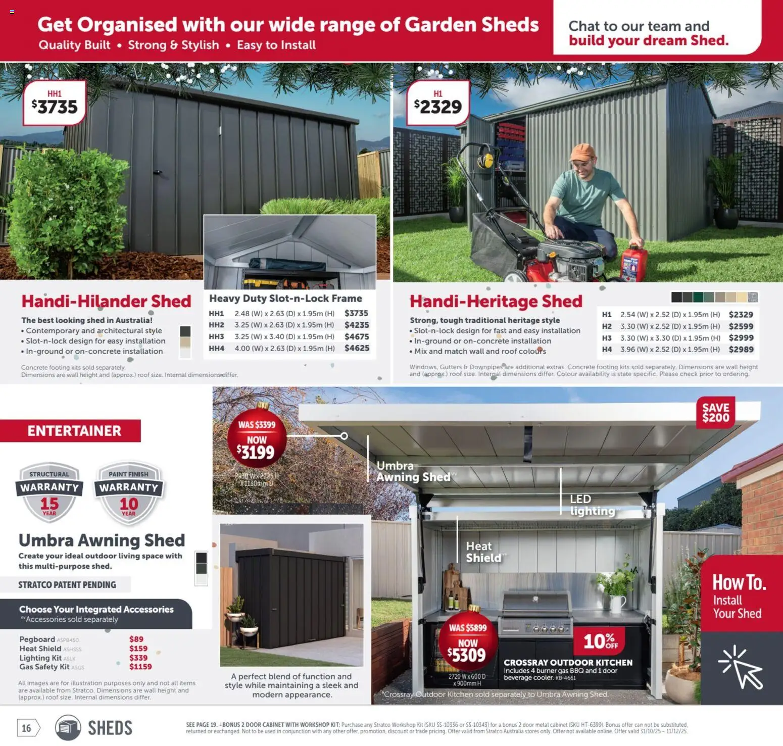 Stratco catalogue - valid from 31.10.2025 | Page: 16 | Products: Cabinet, Door, Accessories, Multipurpose