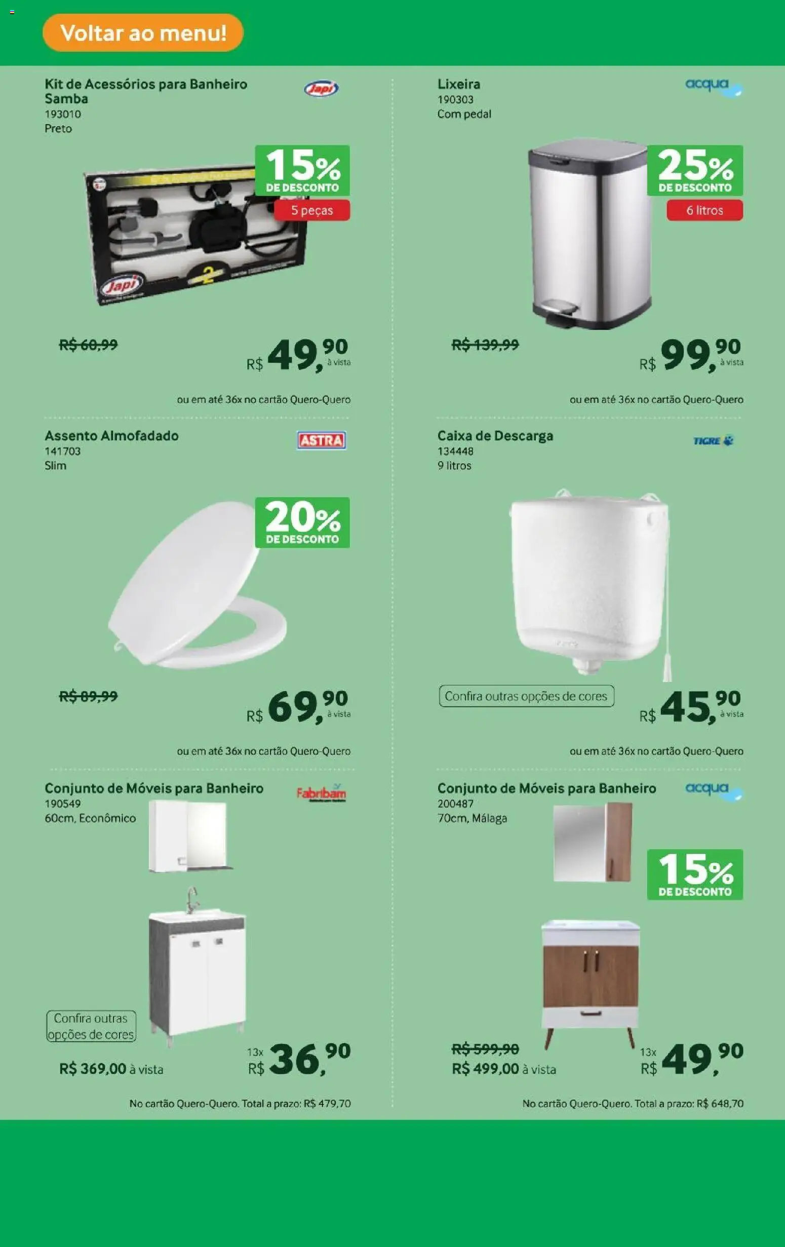 Lojas Quero-Quero Folheto - válido de 19.01.2026 | Página: 7 | Produtos: Descarga, Caixa, Lixeira