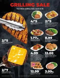 Preview of HyVee weekly ads valid from 13.04.2026 | Page: 13 | Products: Ham, Beef, The oven, Grill