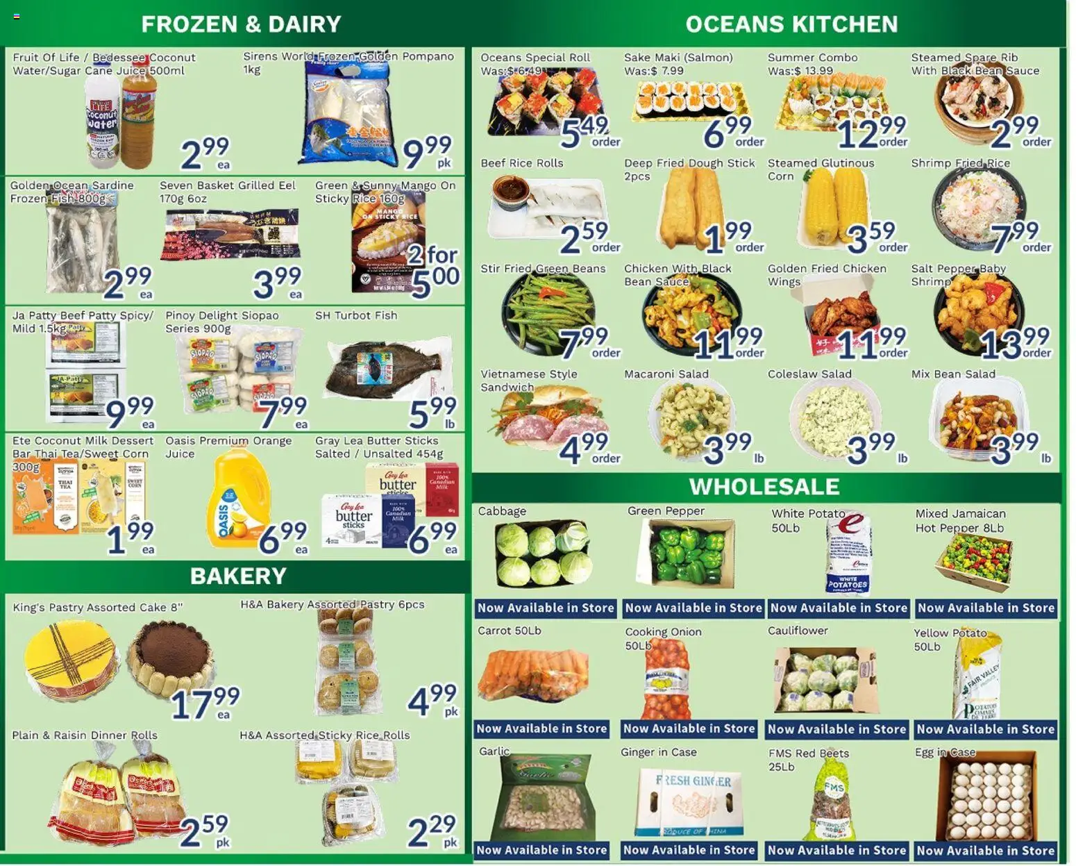 Oceans flyer valid from 24.10.2025 | Page: 3 | Products: Beef, Case, Bakery, Milk