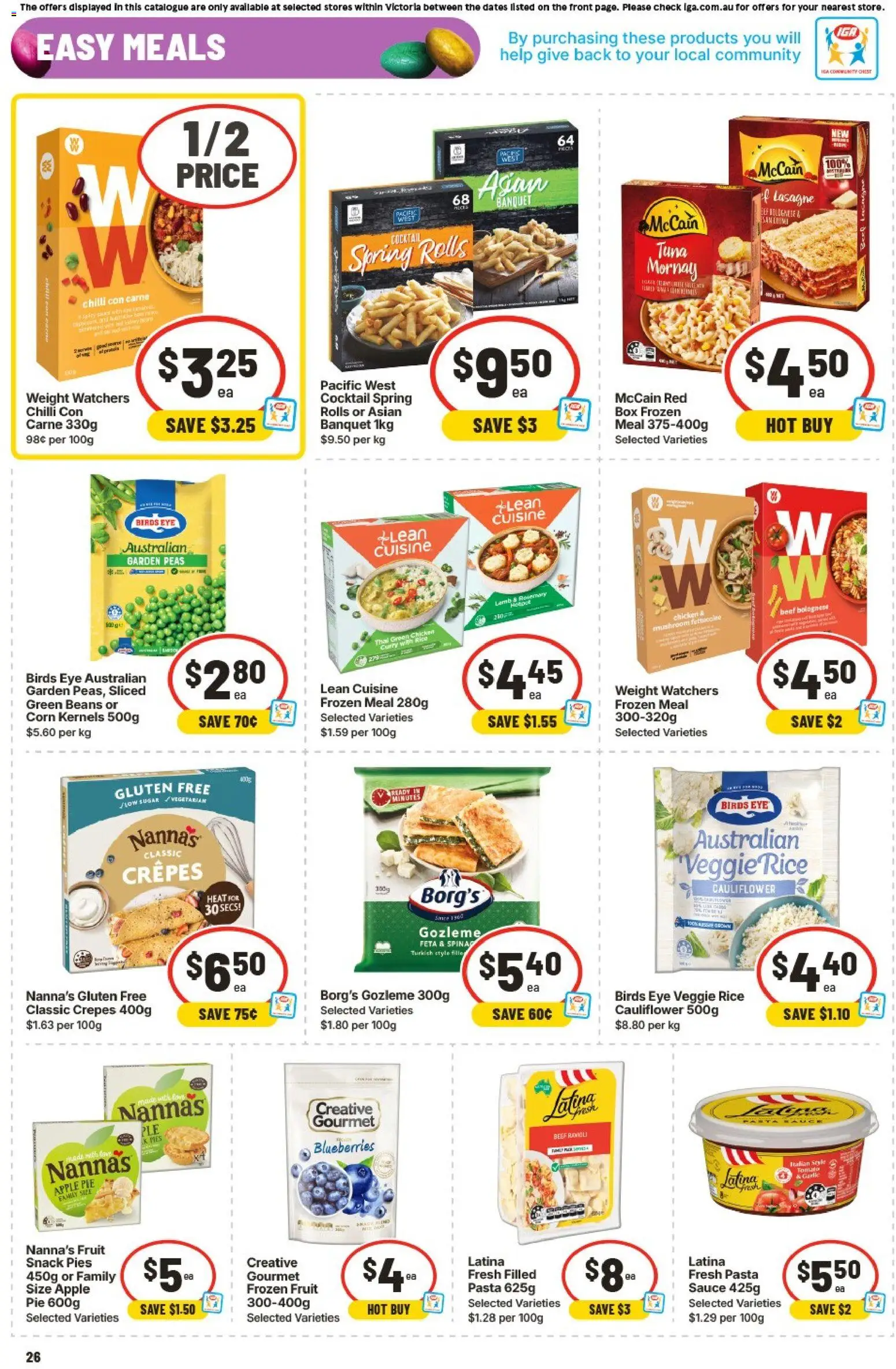 IGA catalogue - valid from 01.04.2026 | Page: 25 | Products: Bacon, Butter, Ham, Fridge