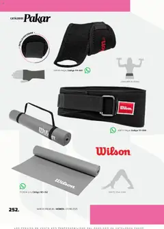 Vista previa de SC Pakar - Catálogo Otoño Women, nuevo folleto de la tienda, válido en México a partir del 29.08.2025 | Página: 252 | Productos: Pesas, Cinturón, Tapete