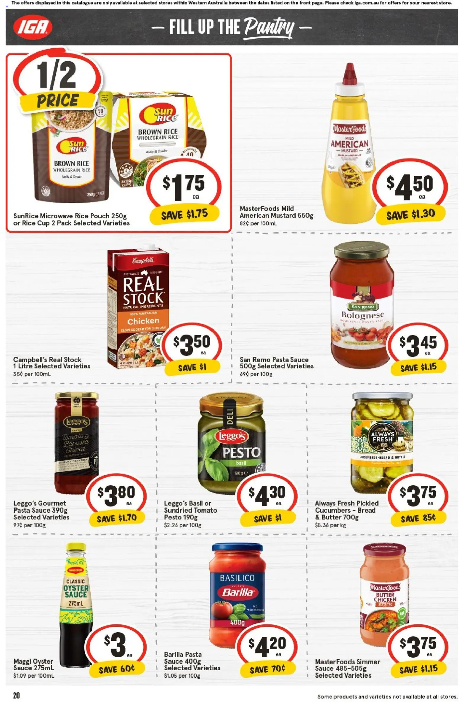 IGA catalogue - valid from 05.11.2025 | Page: 20 | Products: Butter, Chicken, Cucumbers, Microwave