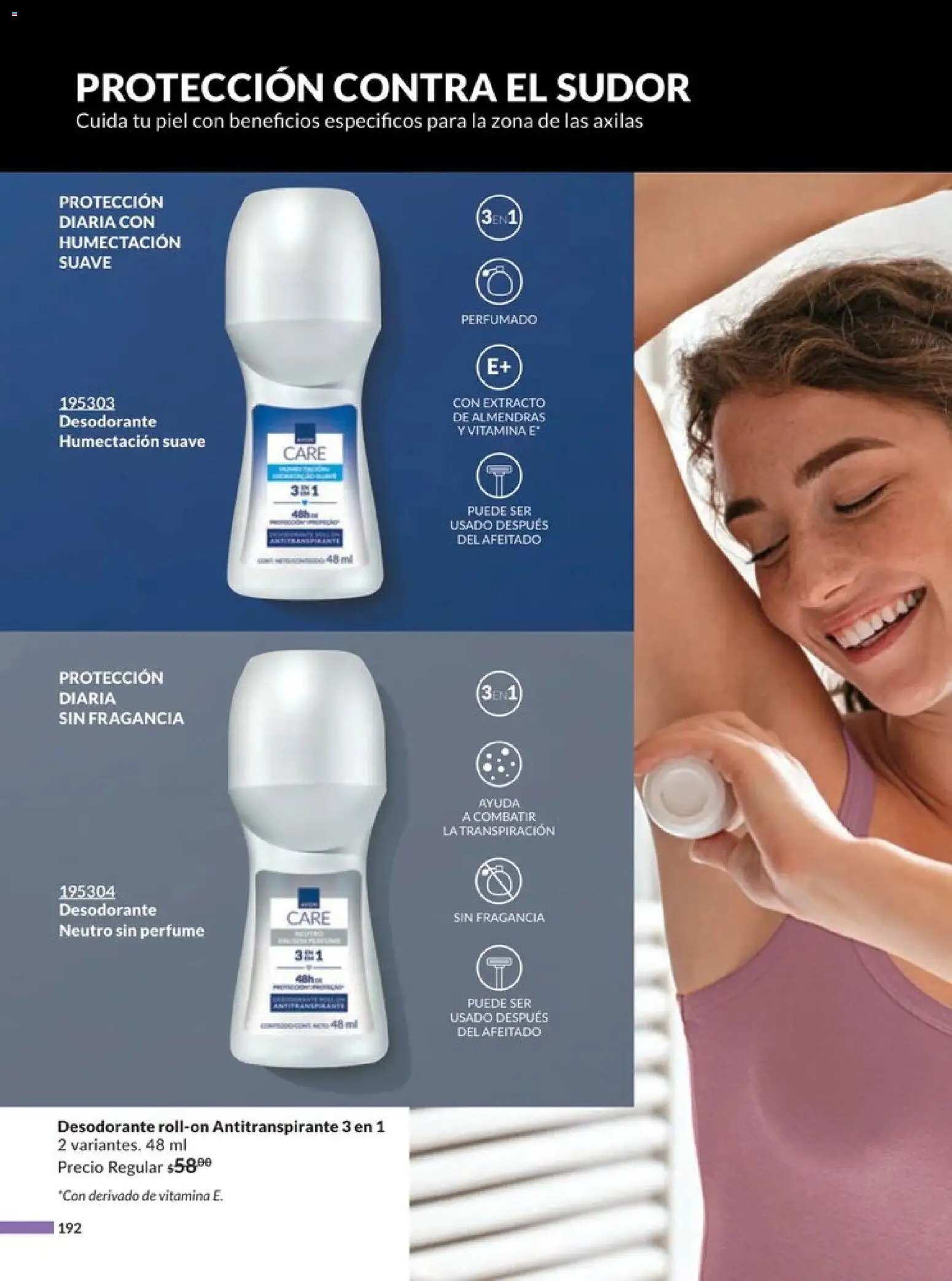 Nuevas ofertas de AVON válidas en toda la República Mexicana desde el 20.12.2025. ¡Encuentra las mejores ofertas en AVON campaña 1 2026! | Página: 201 | Productos: Desodorante, Antitranspirante, Perfume, Fragancia