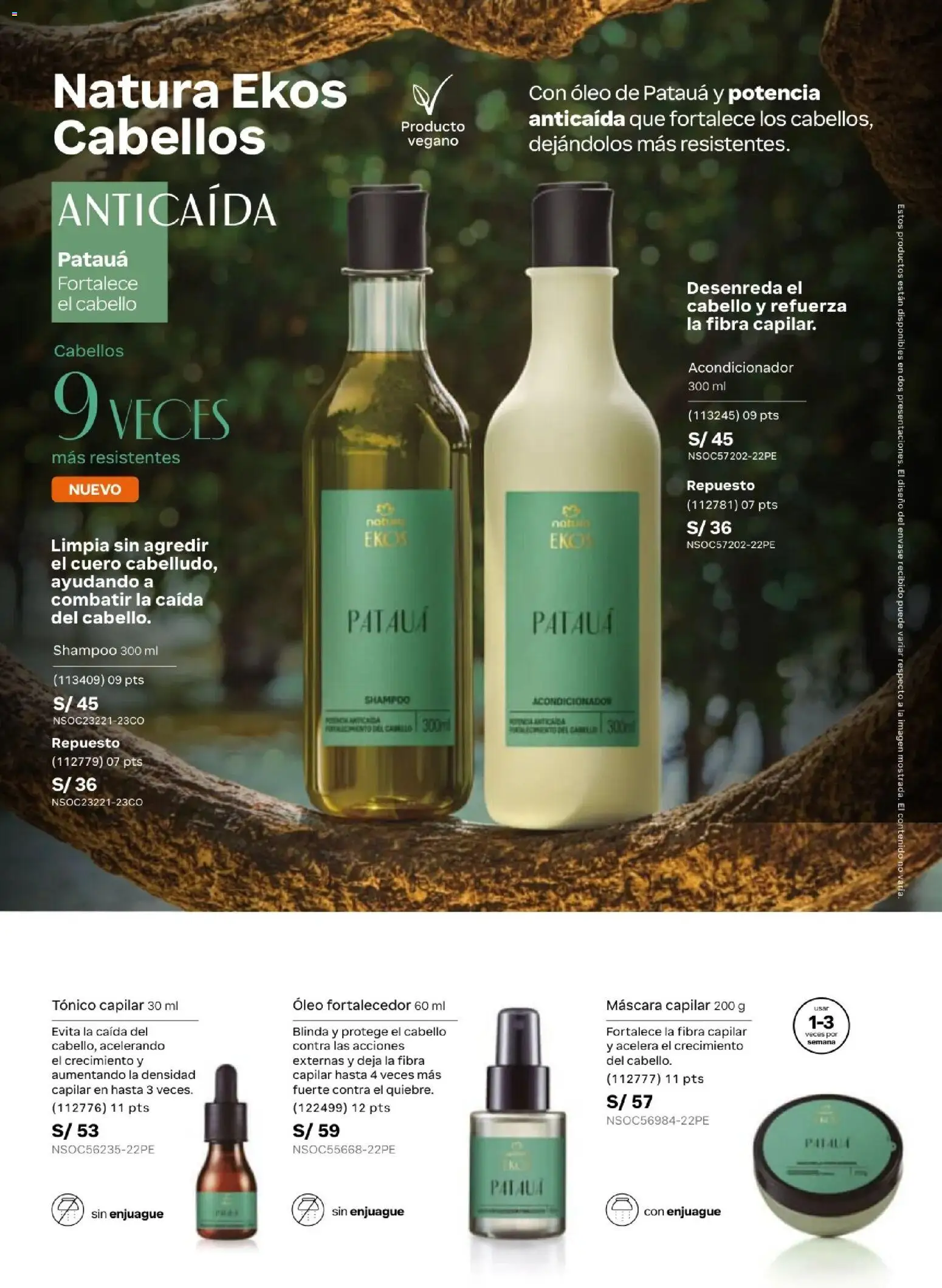 Catálogo Natura válido desde 31.03.2026 | Página: 143 | Productos: Máscara, Shampoo, Acondicionador