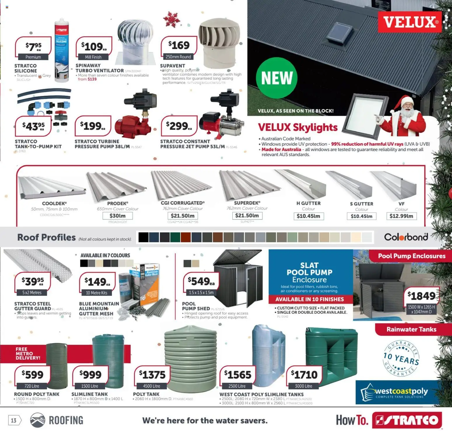 Stratco catalogue - valid from 31.10.2025 | Page: 13 | Products: Door, Kits, Water, Shed