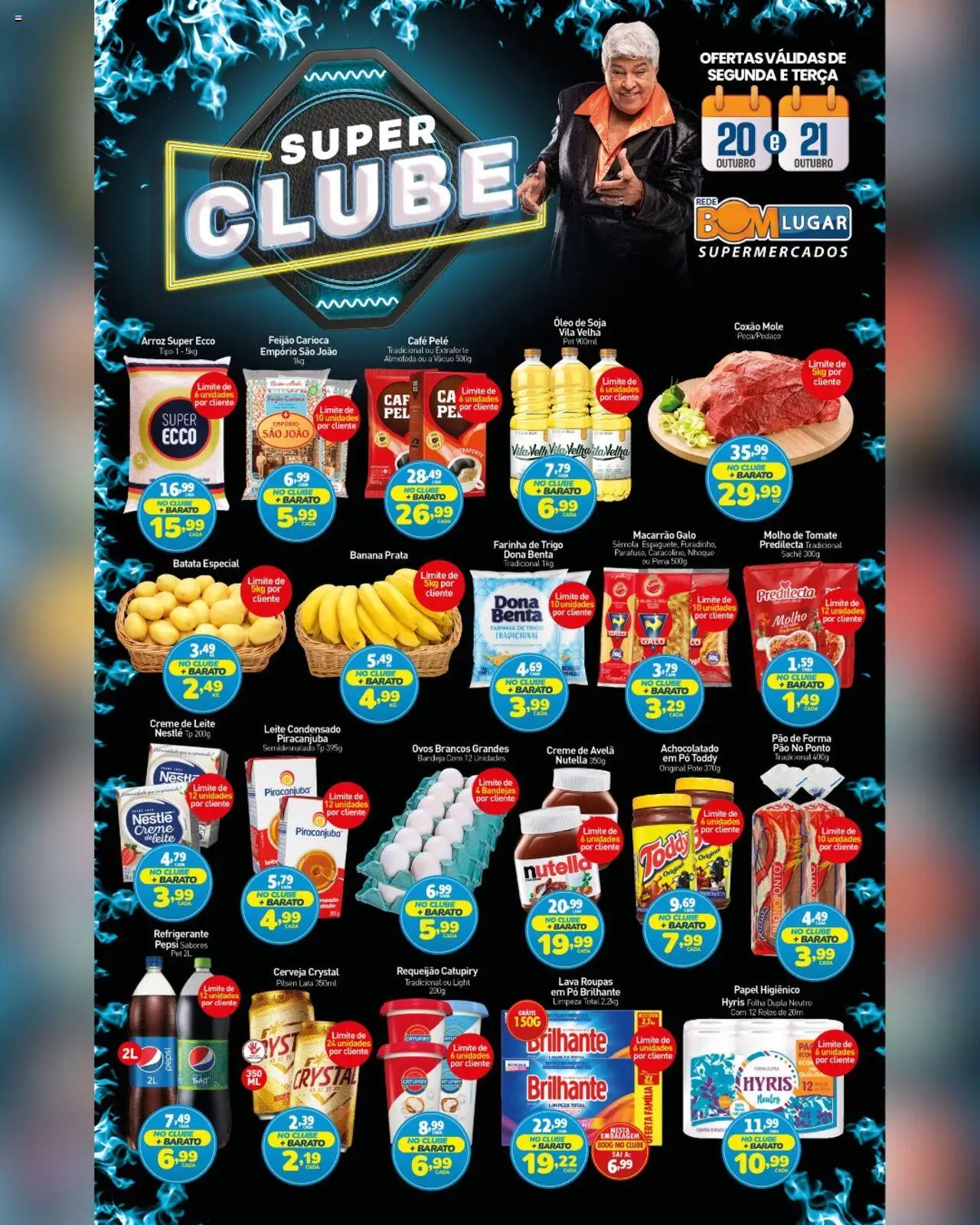 Rede Bom Lugar Folheto - válido de 20.10.2025 | Página: 1 | Produtos: Refrigerante barato, Café, Arroz, Avelã