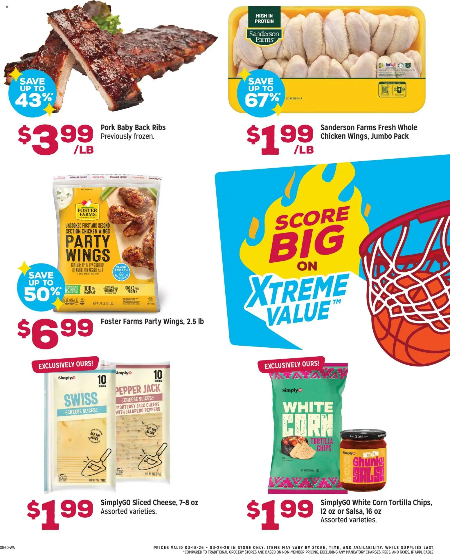 Grocery Outlet Weekly Ad - ID - valid from 18.03.2026 | Page: 2 | Products: Corn, Peppers, Chips, Pepper