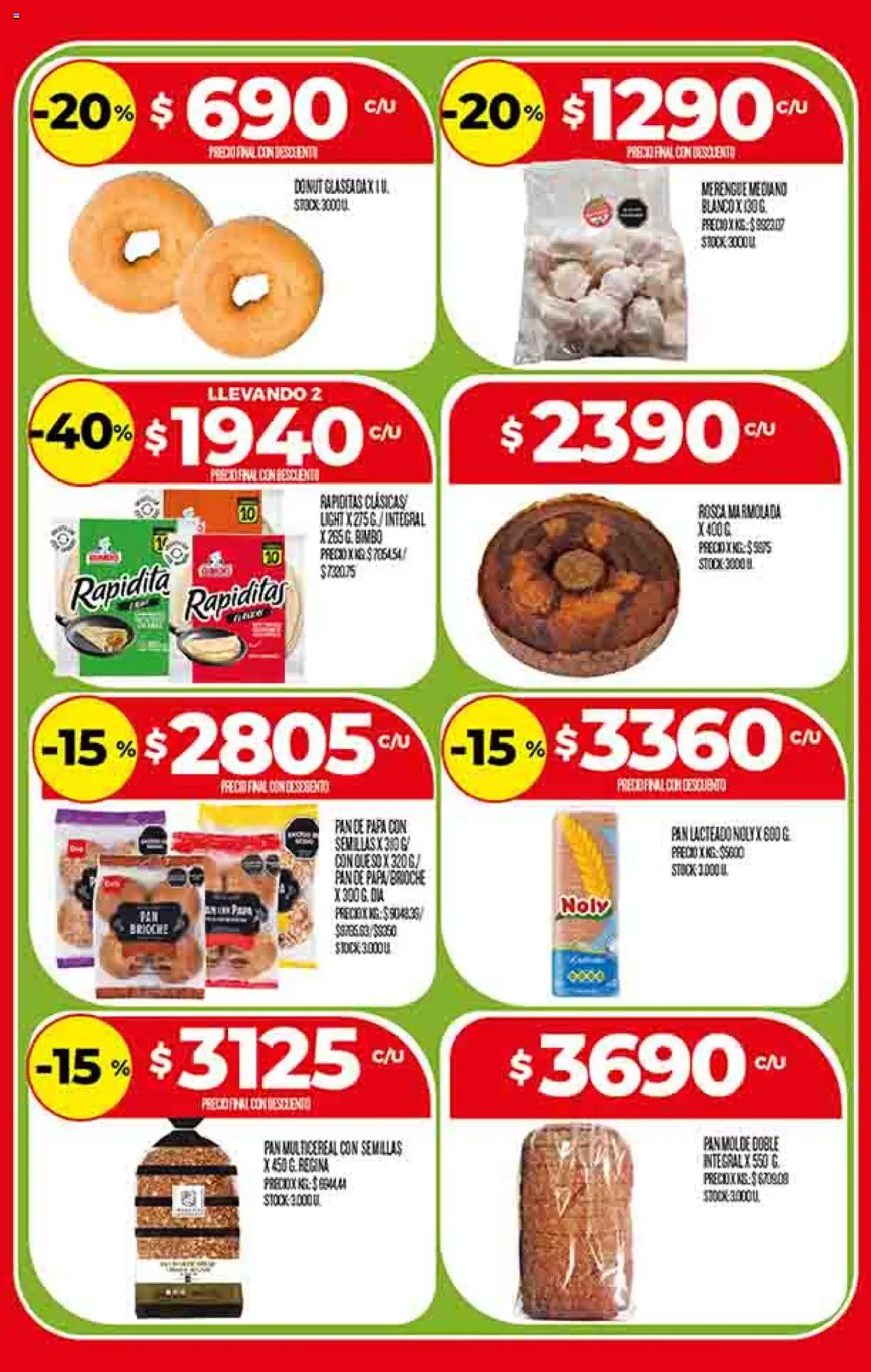 Supermercado DIA Ofertas │ válido desde el 13.08.2025 | Página: 8 | Productos: Molde, Papa, Semillas, Pan