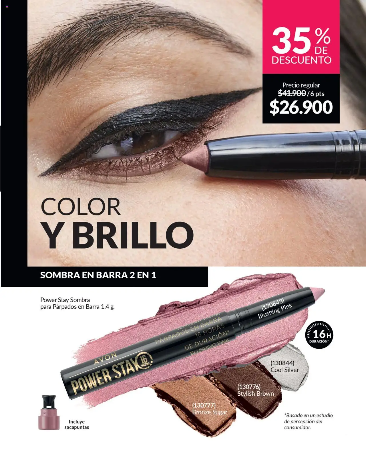 Avon revista - valida desde el 12.09.2025 | Página: 26 | Productos: Brillo, Sacapuntas, Sombra