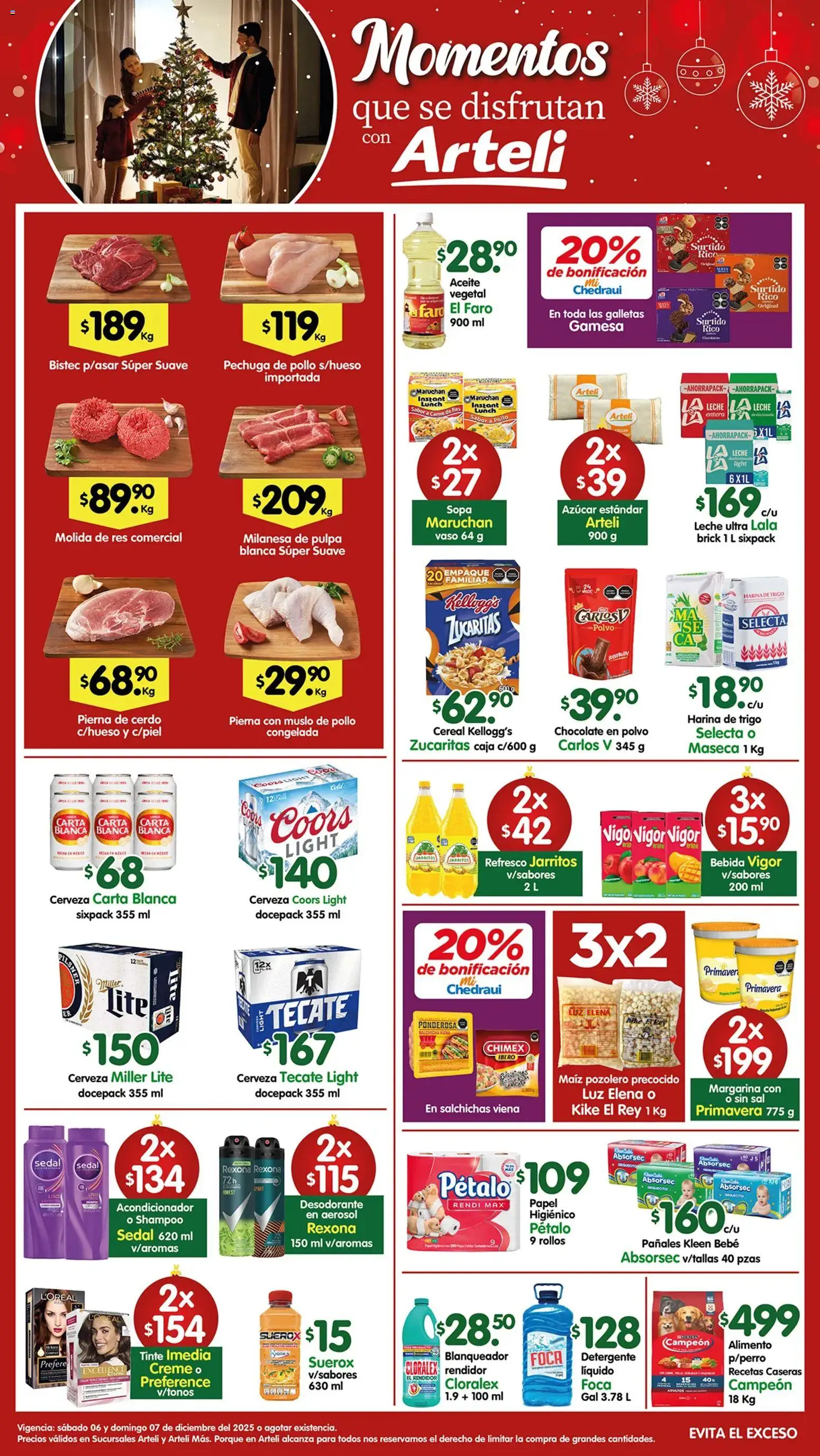 Nuevas ofertas de Arteli válidas en toda la República Mexicana desde el 06.12.2025. ¡Encuentra las mejores ofertas en Arteli folleto! | Página: 1 | Productos: Desodorante, Refresco, Polvo, Acondicionador