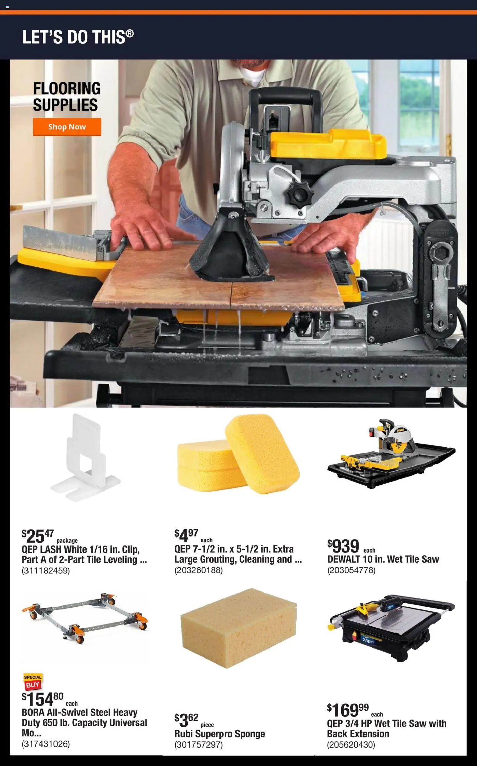 Home Depot Shop Pro Ad - IL - valid from 12.01.2026 | Page: 3 | Products: Saw, Sponge