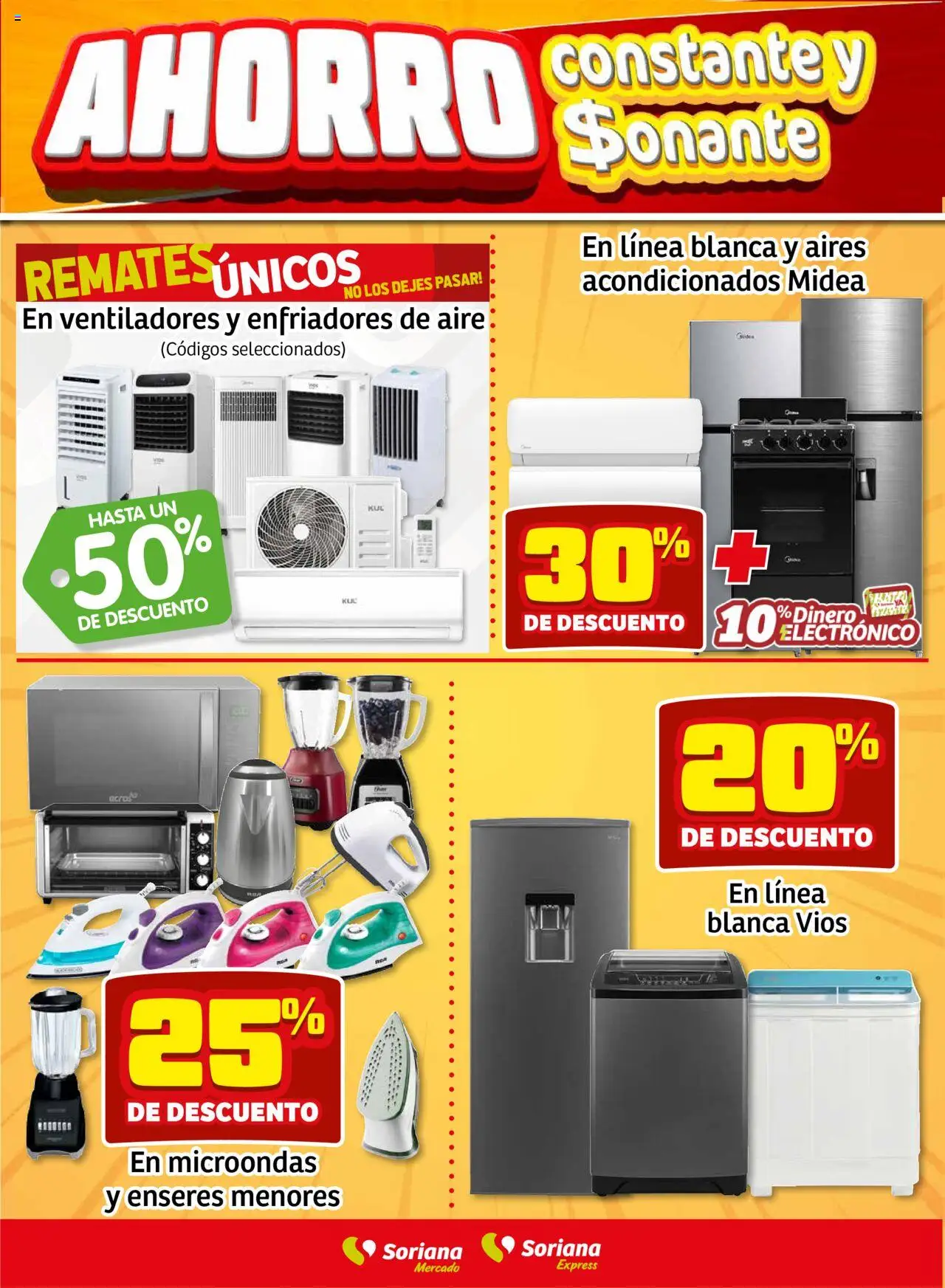 Nuevas ofertas de Soriana válidas en toda la República Mexicana desde el 22.08.2025. ¡Encuentra las mejores ofertas en Soriana - Fin de Semana Mercado: Saltillo! | Página: 11 | Productos: Microondas