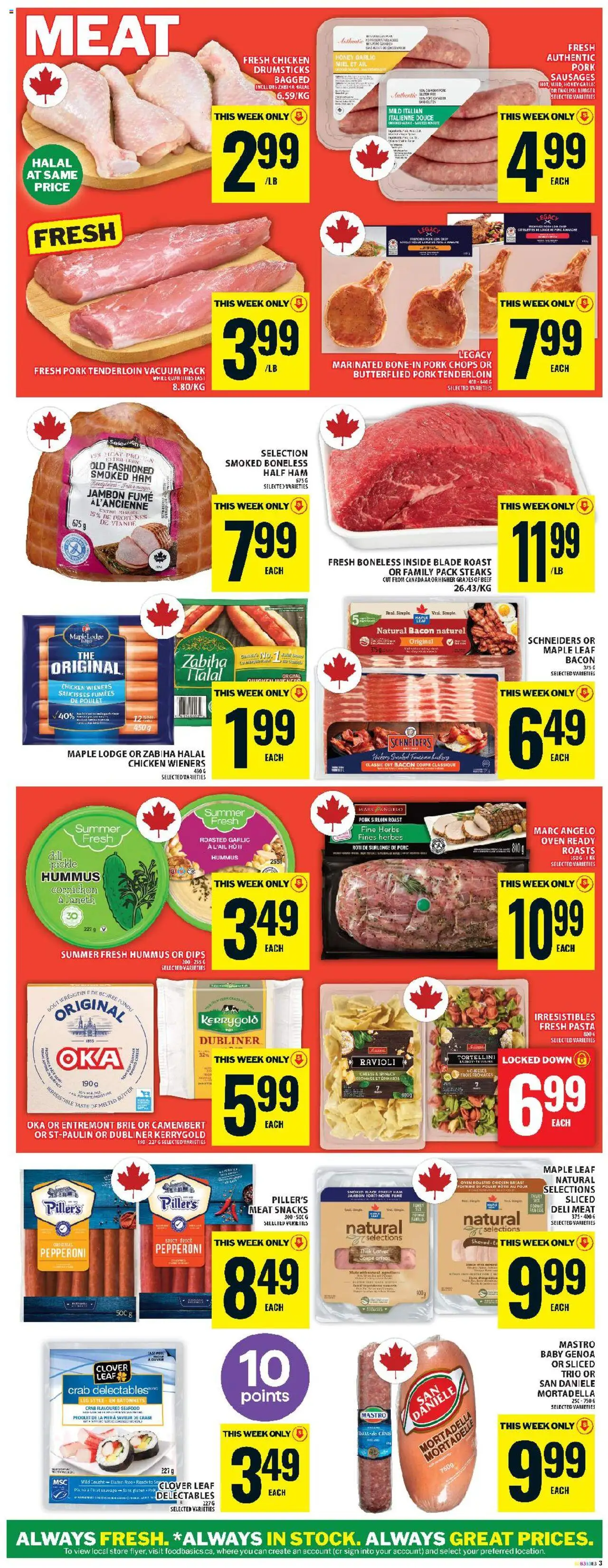 Food Basics flyer valid from 02.10.2025 | Page: 7 | Products: Beef, Oven, Butter, Cheese