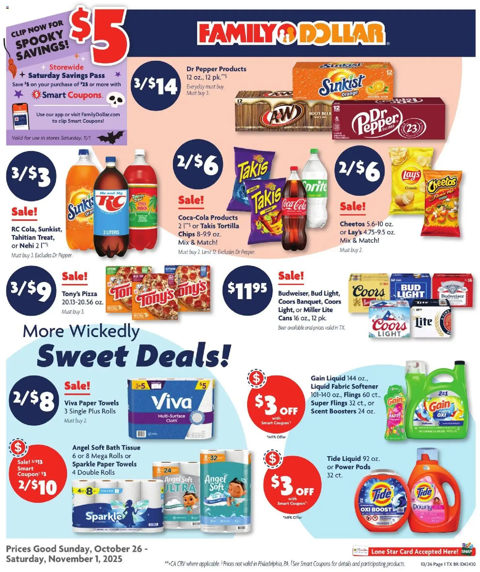 Family Dollar Weekly Ad - valid from 26.10.2025 | Page: 1