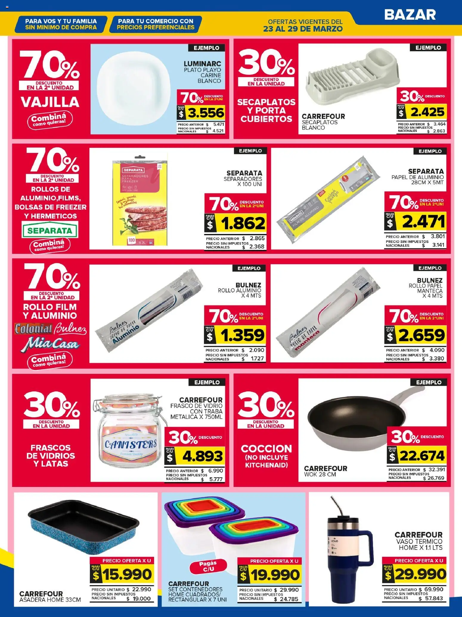 Carrefour Maxi catálogo │ válido desde el 23.03.2026 | Página: 20 | Productos: Asadera, Wok, Frasco, Freezer